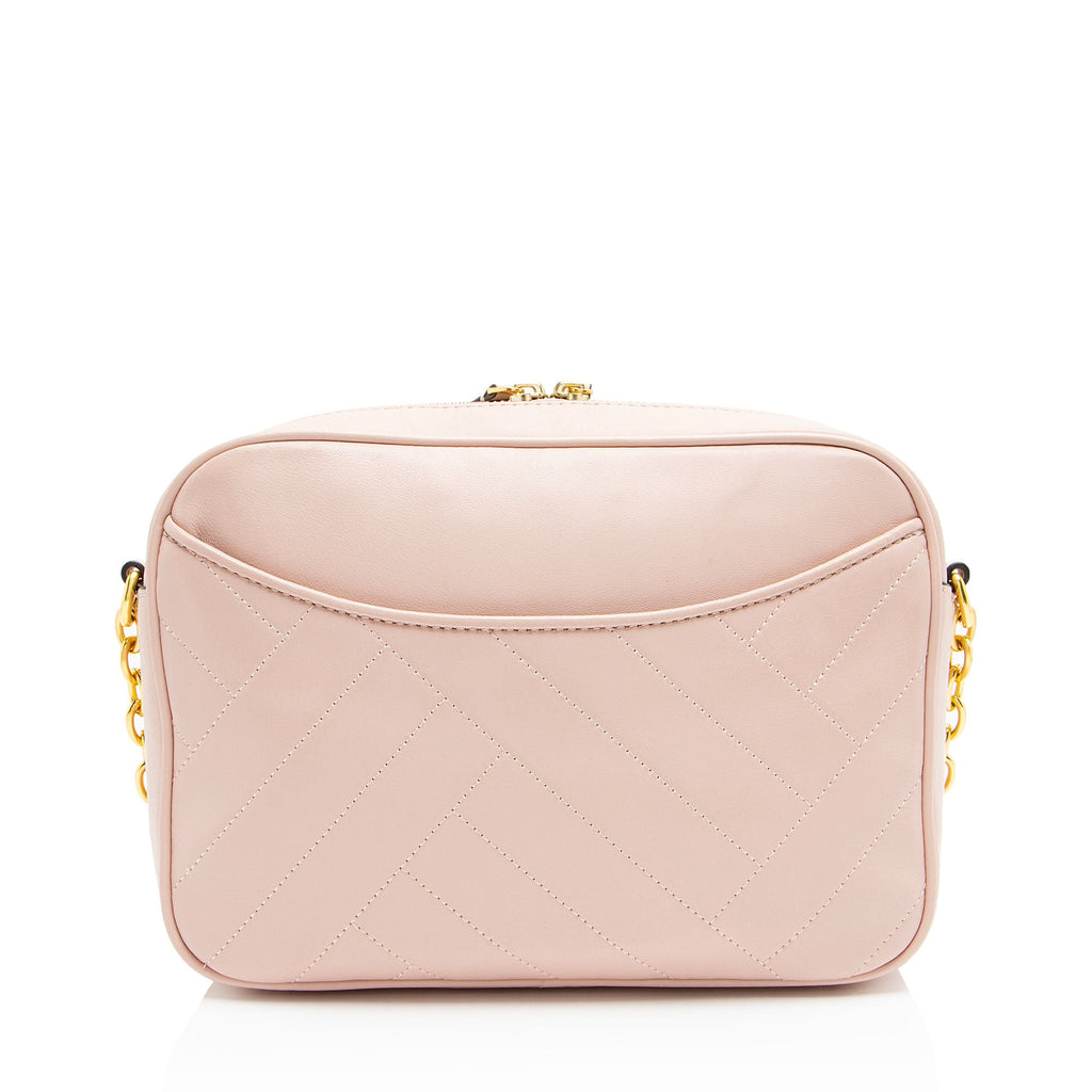 Tory Burch Chevron Leather Alexa Stitch Camera Bag