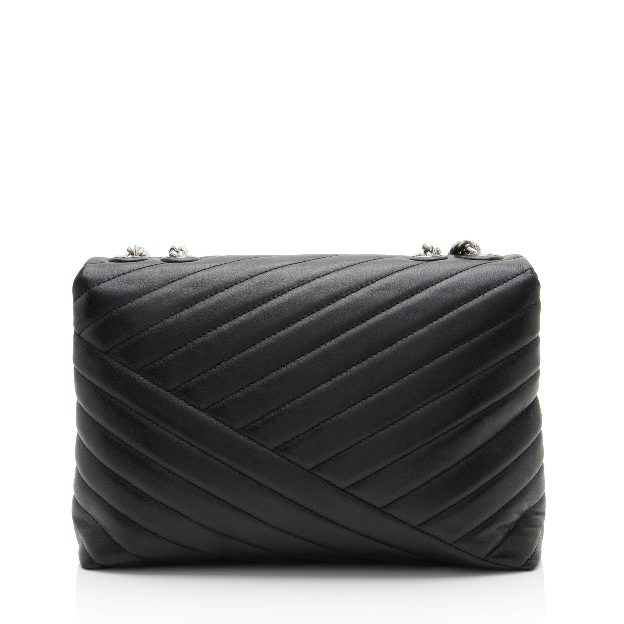 Tory Burch Chevron Leather Kira Large Shoulder Bag