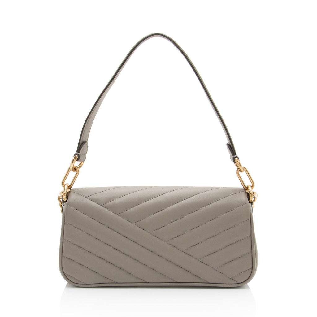 Tory Burch Chevron Leather Kira Small Flap Bag