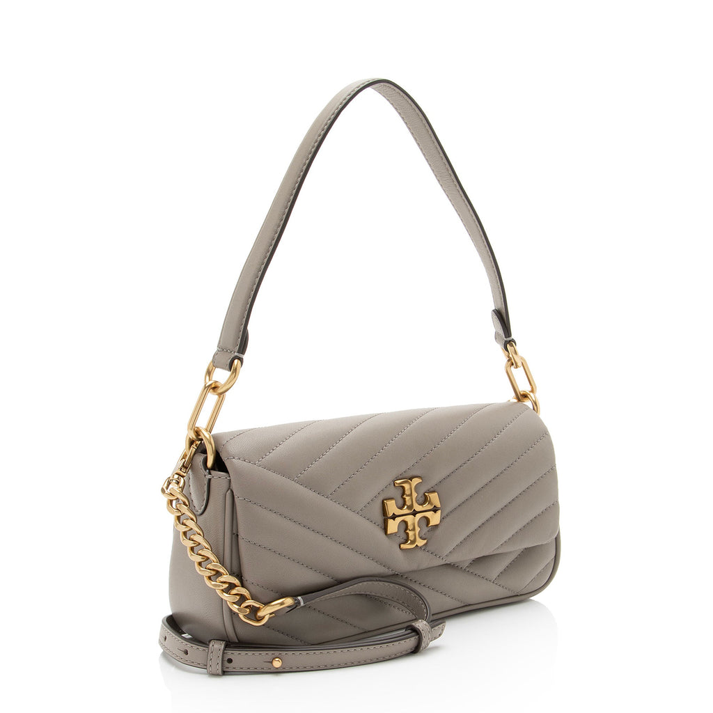 Tory Burch Chevron Leather Kira Small Flap Bag