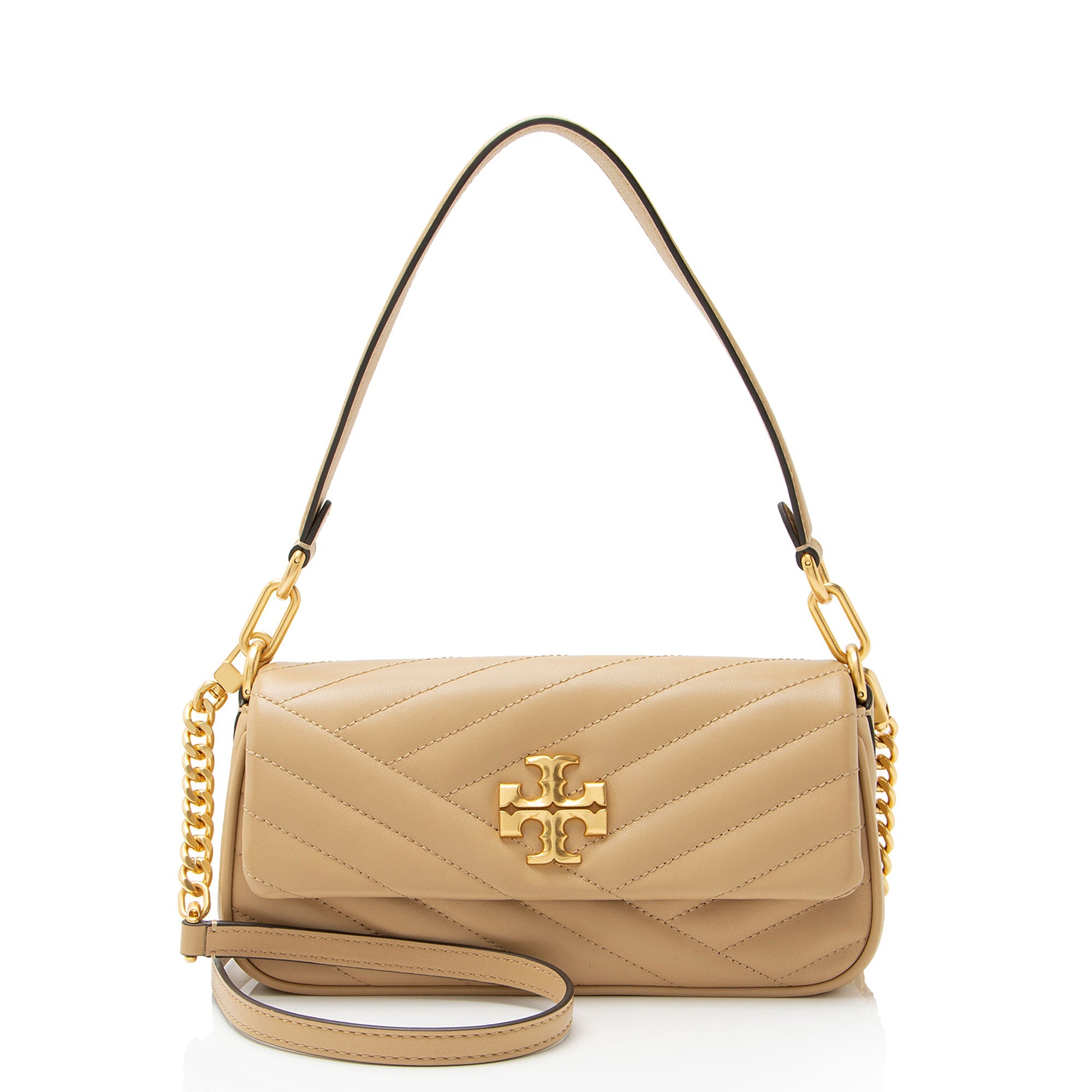 Tory Burch Chevron Leather Kira Small Flap Bag