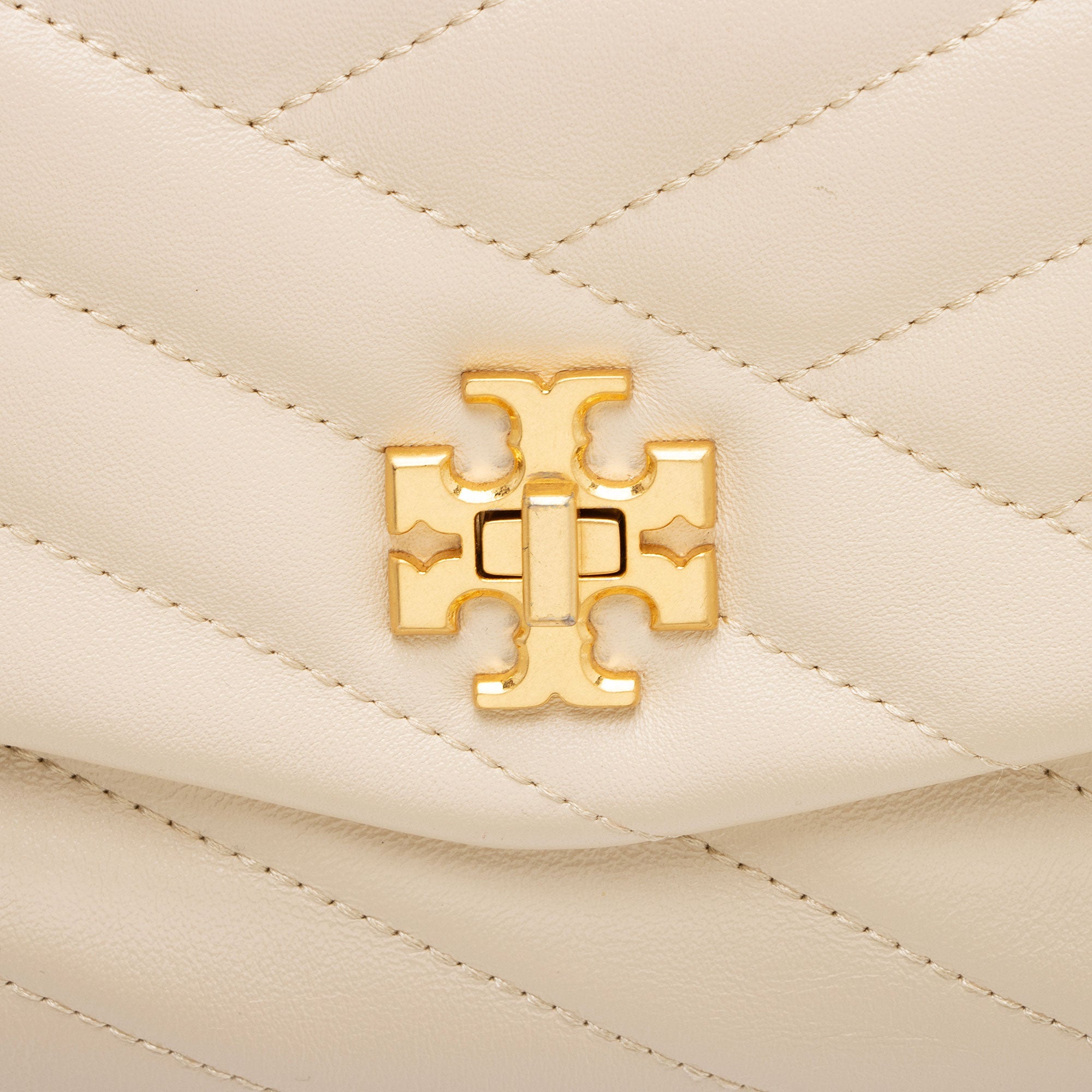 Tory Burch Chevron Leather Kira Wallet on Chain