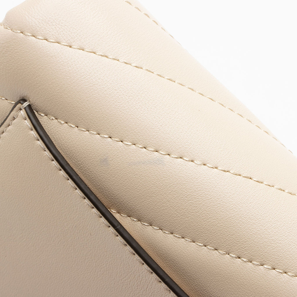 Tory Burch Chevron Leather Kira Wallet on Chain