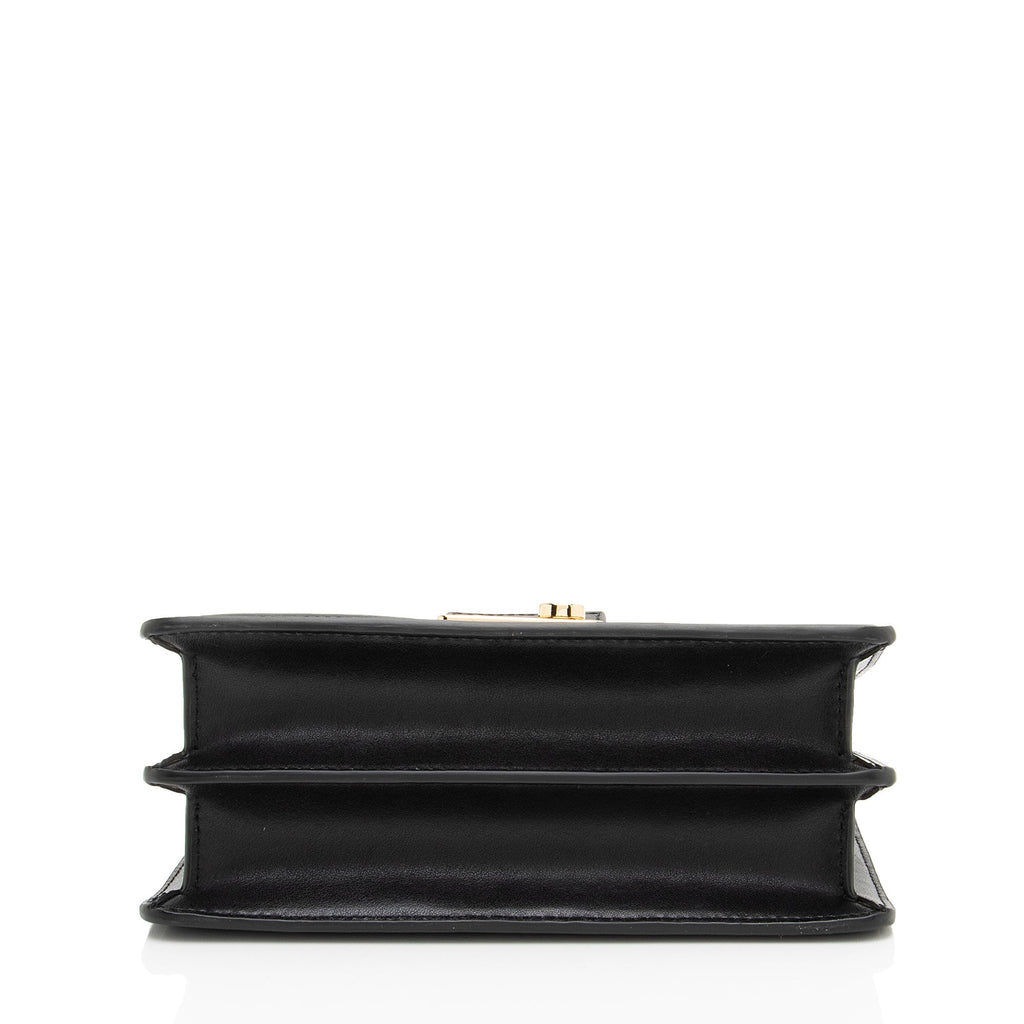 Tory Burch Embossed Leather T Monogram Shoulder Bag
