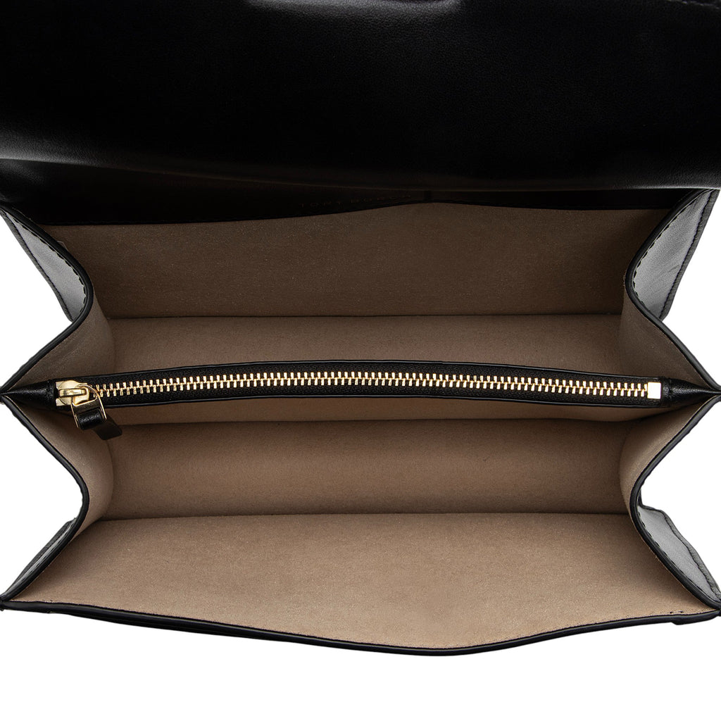 Tory Burch Embossed Leather T Monogram Shoulder Bag