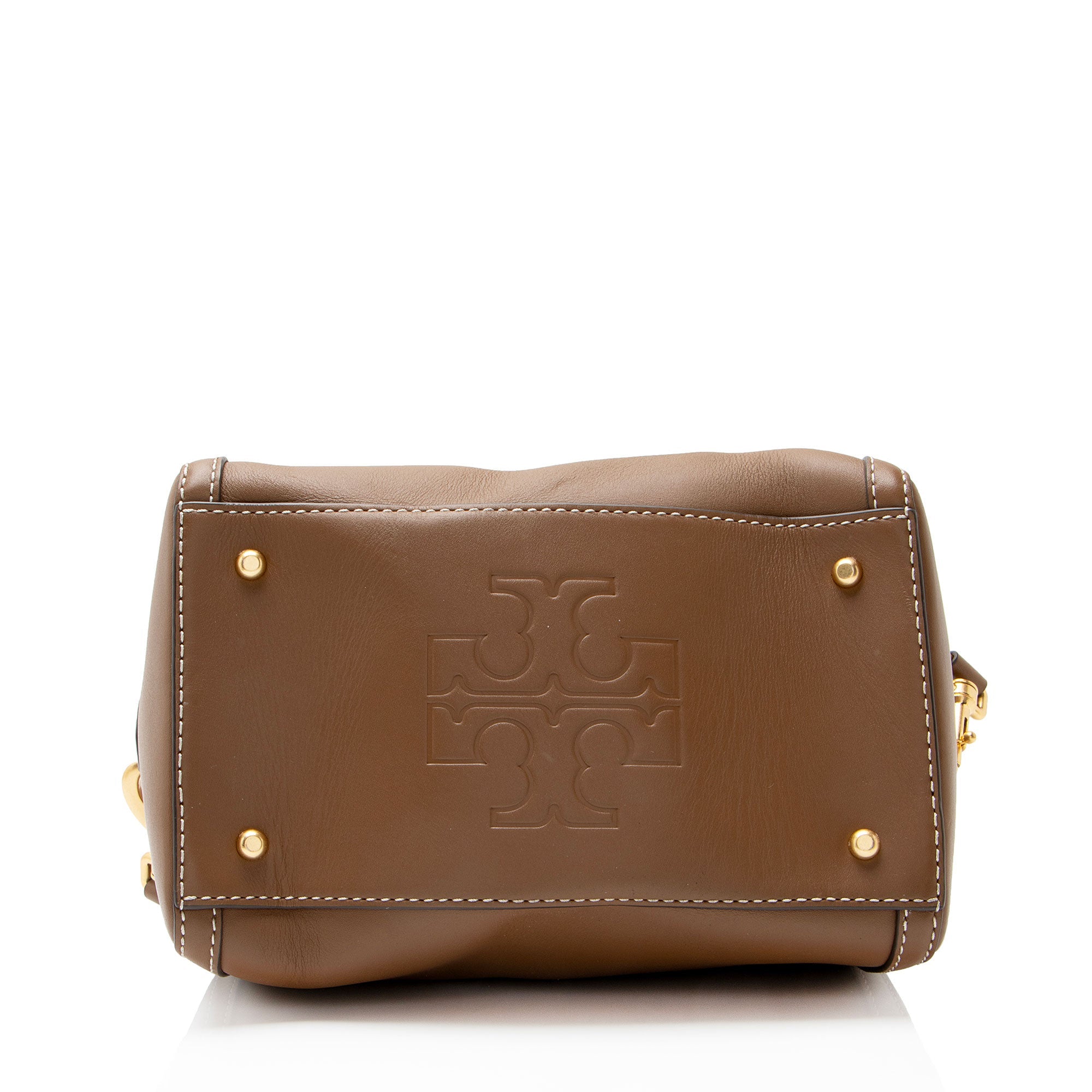 Tory Burch Leather Barrel Satchel