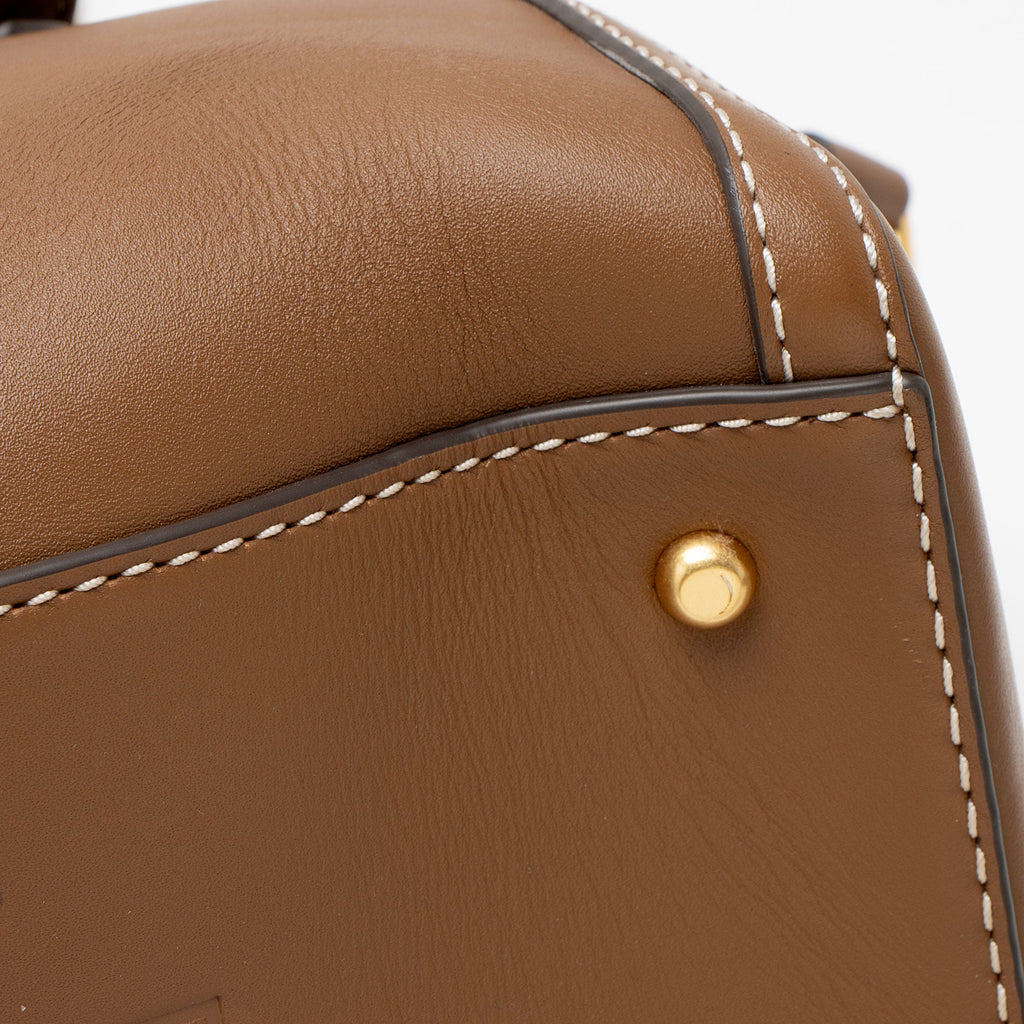 Tory Burch Leather Barrel Satchel