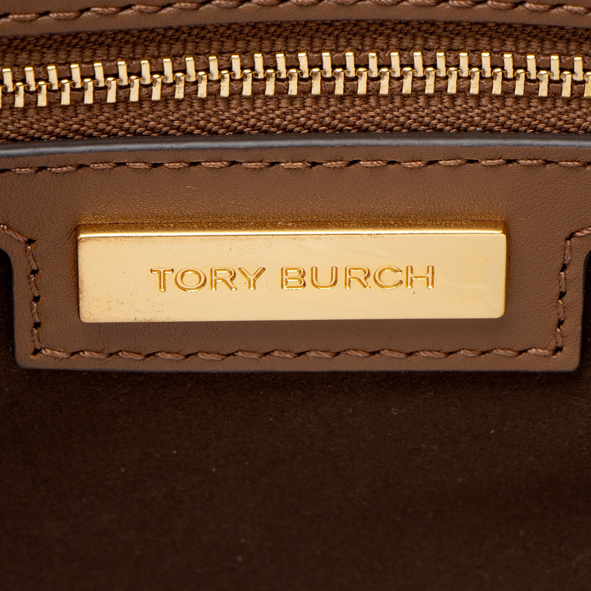 Tory Burch Leather Barrel Satchel