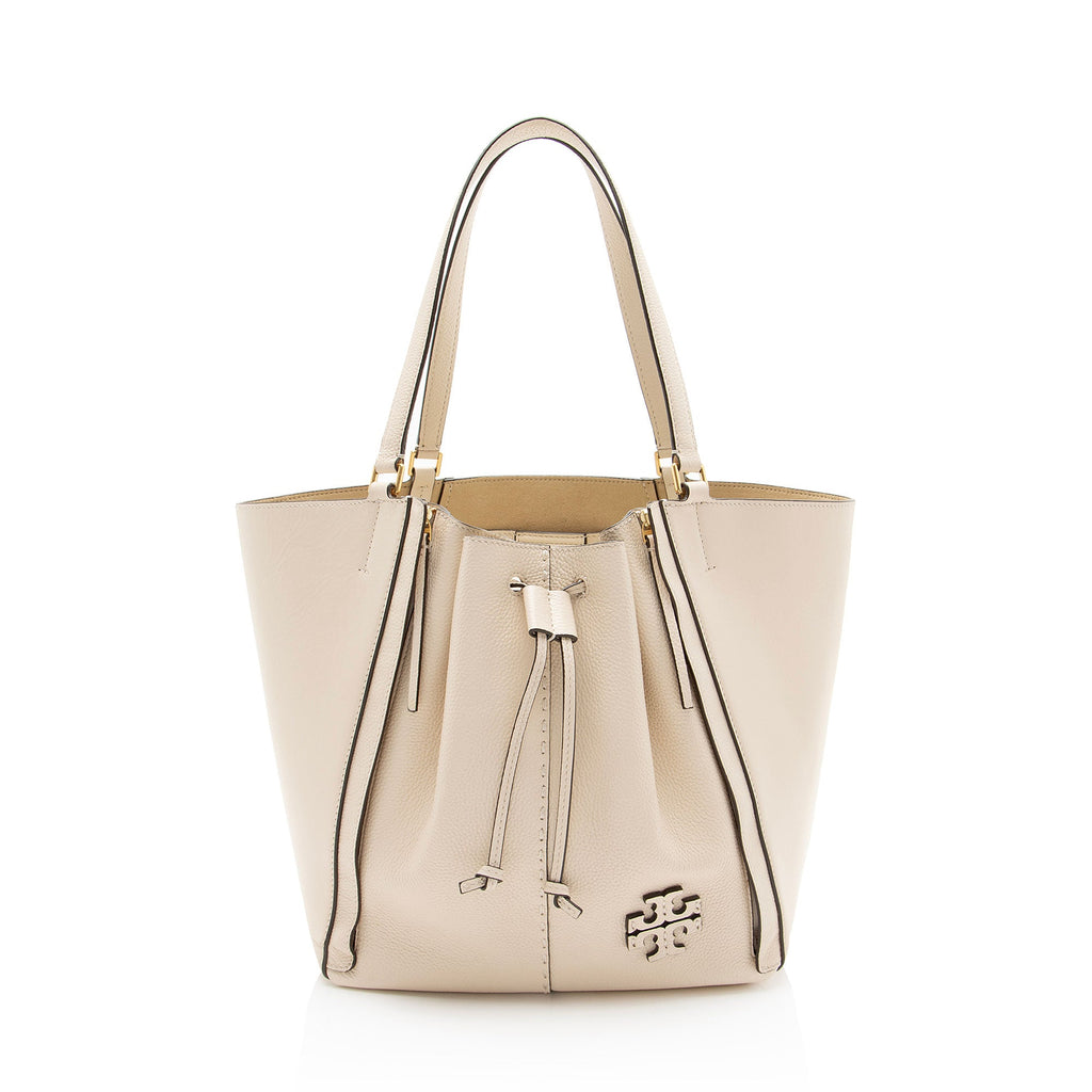 Tory Burch Leather McGraw Dragonfly Oversized Tote