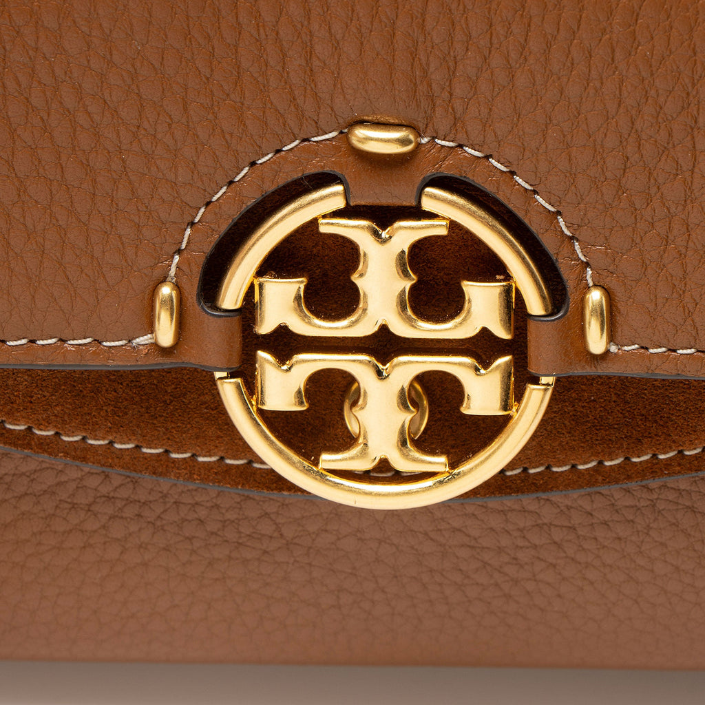 Tory Burch Leather Miller Flap Crossbody