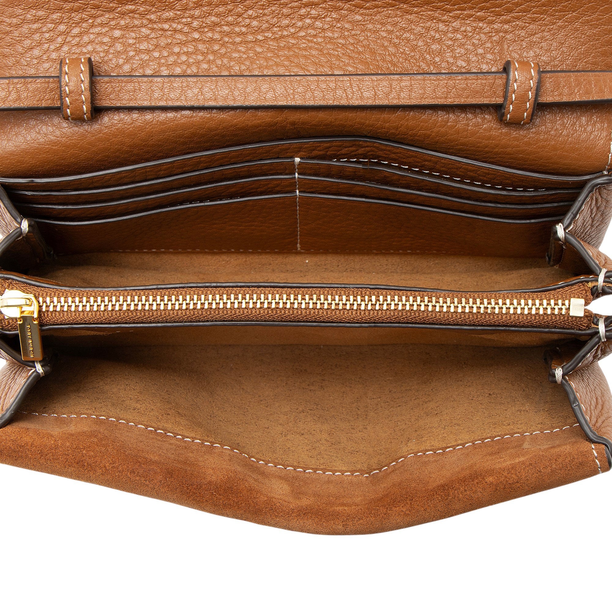 Tory Burch Leather Miller Flap Crossbody