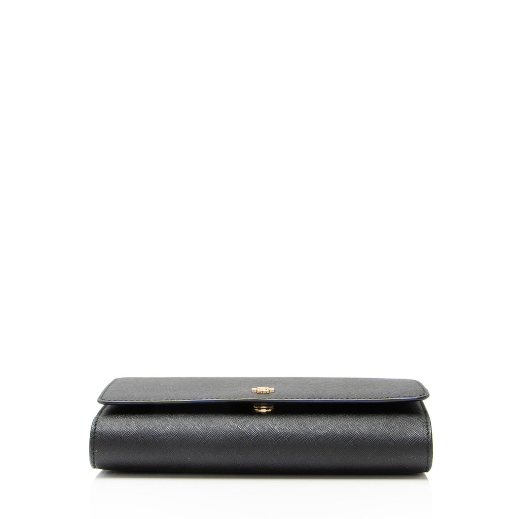 Tory Burch Leather Robinson Wallet on Chain