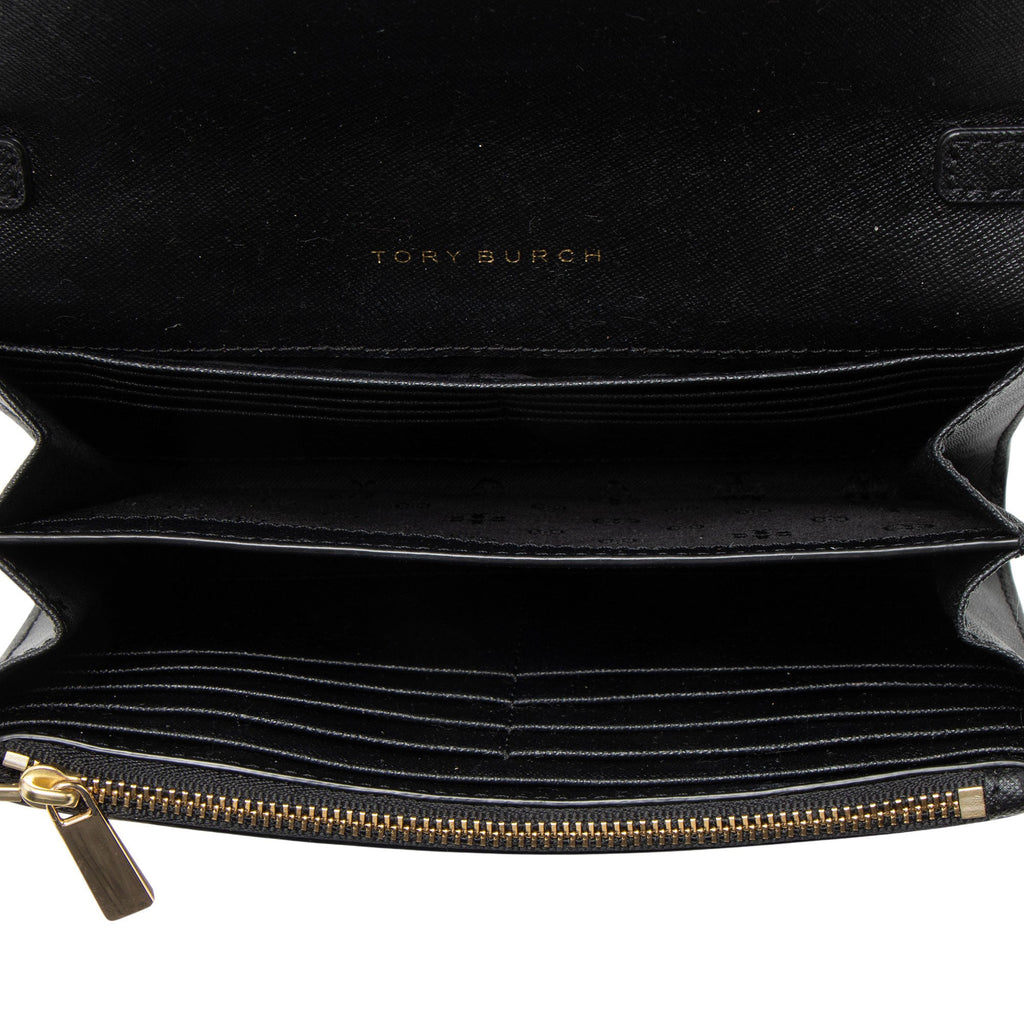Tory Burch Leather Robinson Wallet on Chain