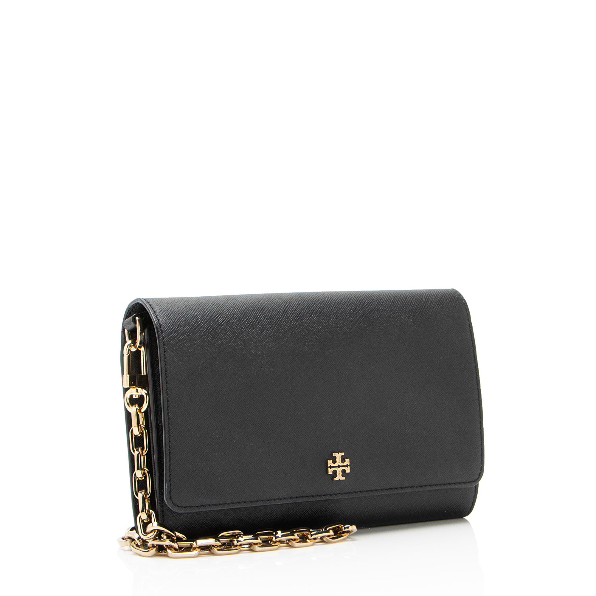 Tory Burch Leather Robinson Wallet on Chain