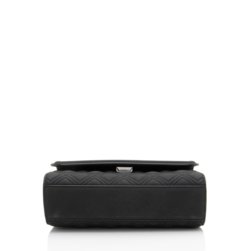 Tory Burch Matte Leather Fleming Small Shoulder Bag