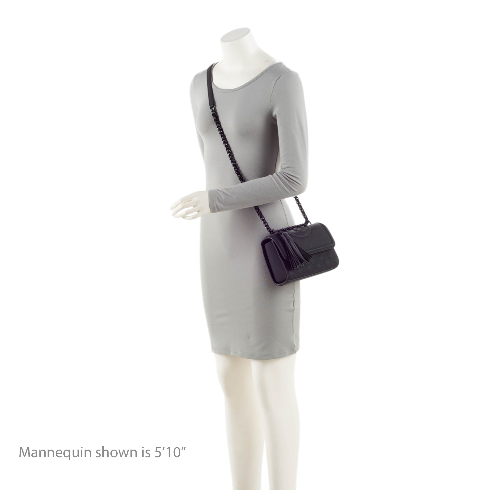 Tory Burch Matte Leather Fleming Small Shoulder Bag