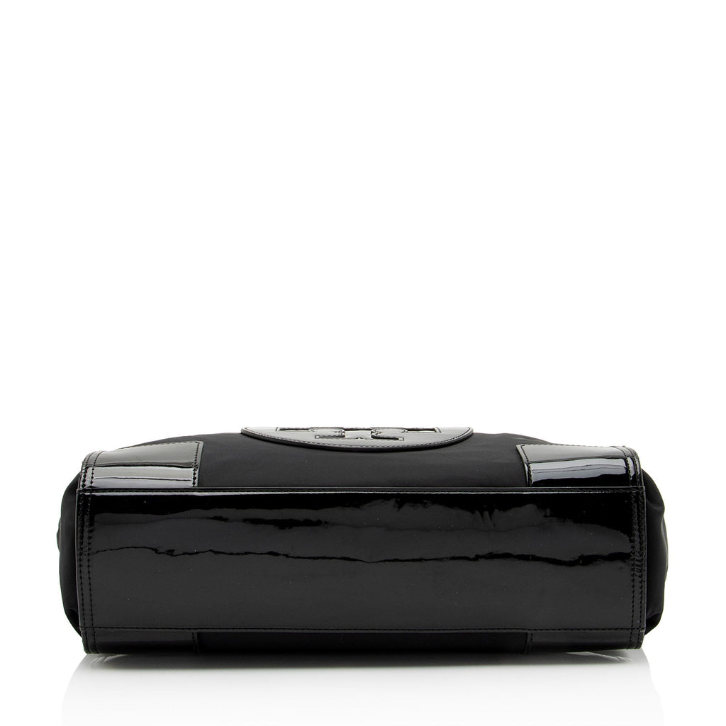Tory Burch Nylon Patent Leather Ella Tote