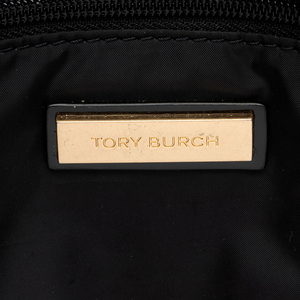 Tory Burch Nylon Patent Leather Ella Tote