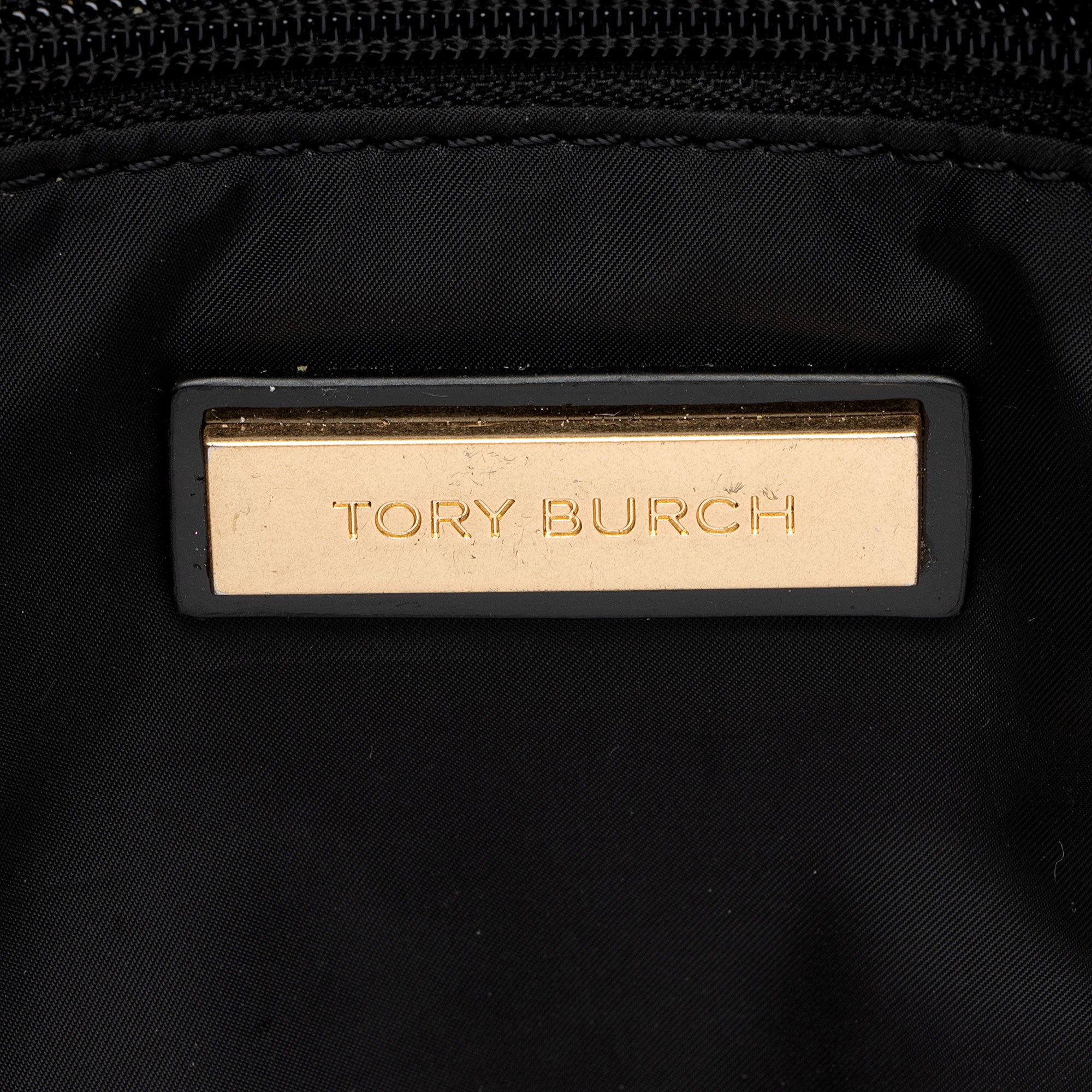 Tory Burch Nylon Patent Leather Ella Tote