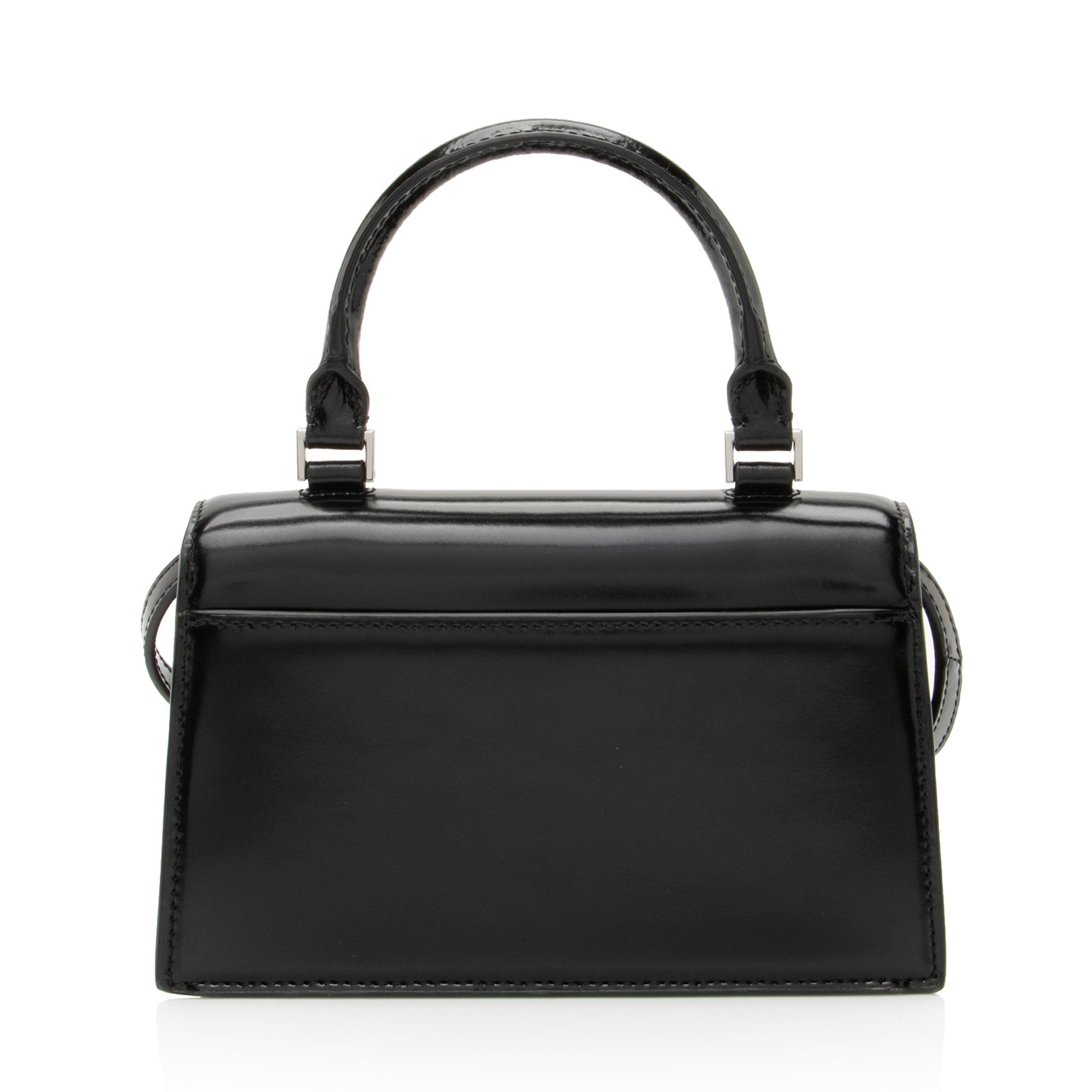Tory Burch Patent Leather Bon Bon Mini Top Handle