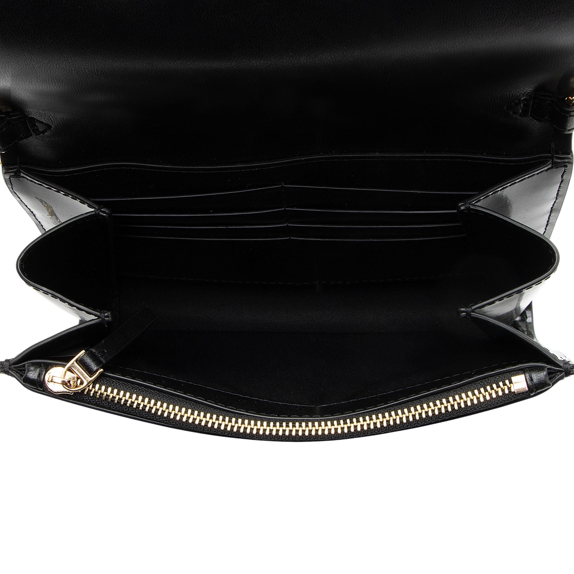 Tory Burch Patent Leather Emerson Wallet on Chain