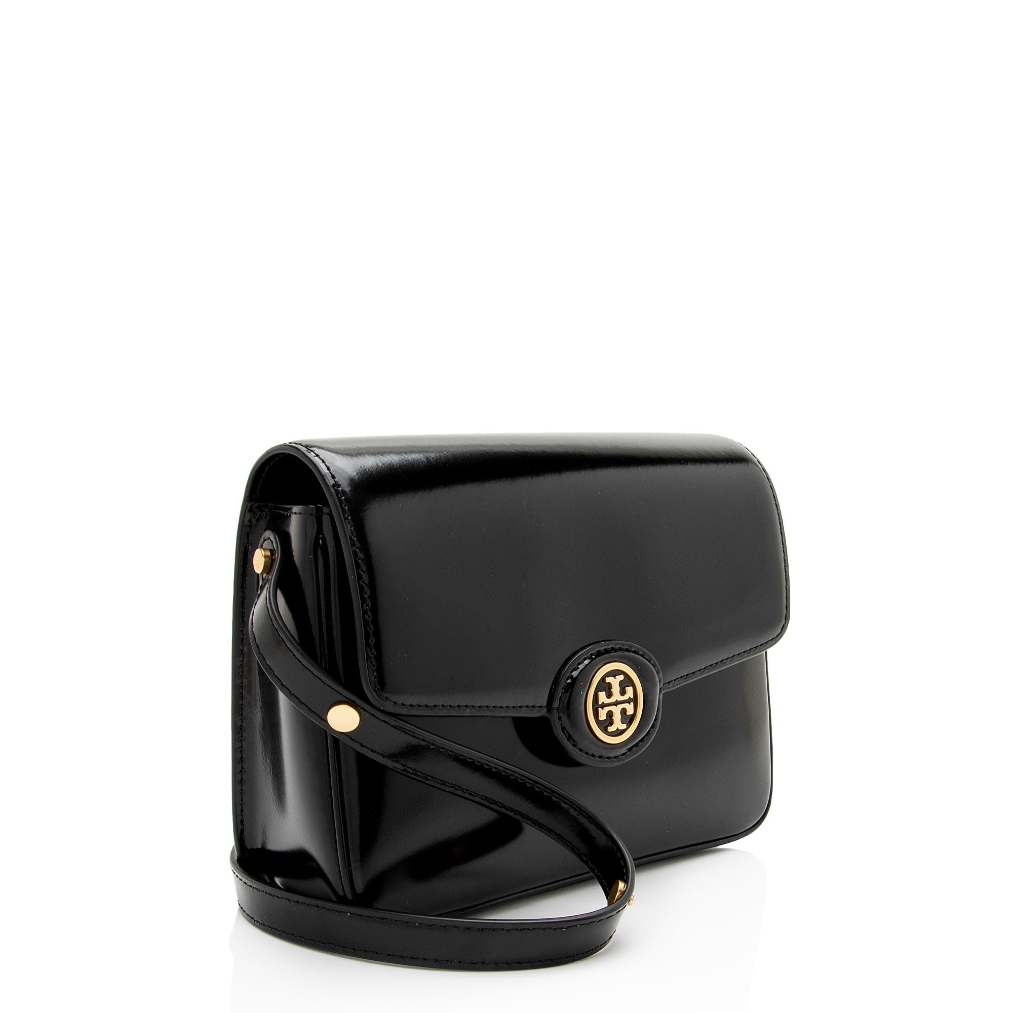 Tory Burch Patent Leather Robinson Shoulder Bag