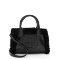 Tory Burch Patent Leather Shearling Ella Mini Tote