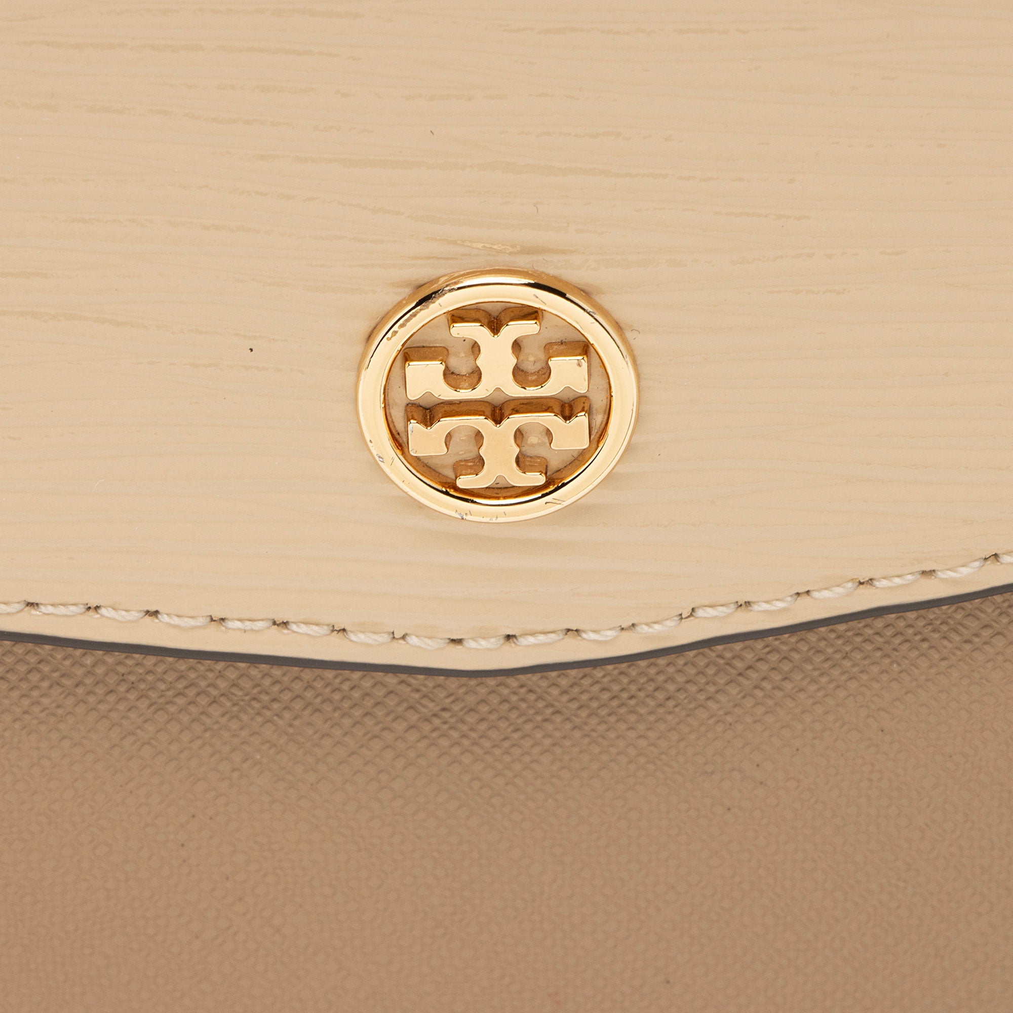 Tory Burch Patent Saffiano Leather Robinson Shoulder Bag