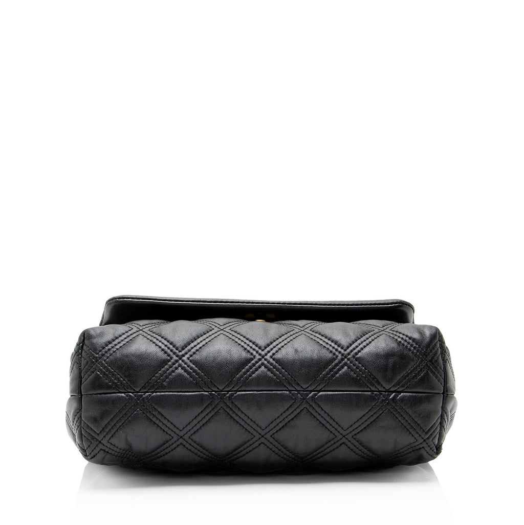 Tory Burch Quilted Leather Fleming Soft Shoulder Bag