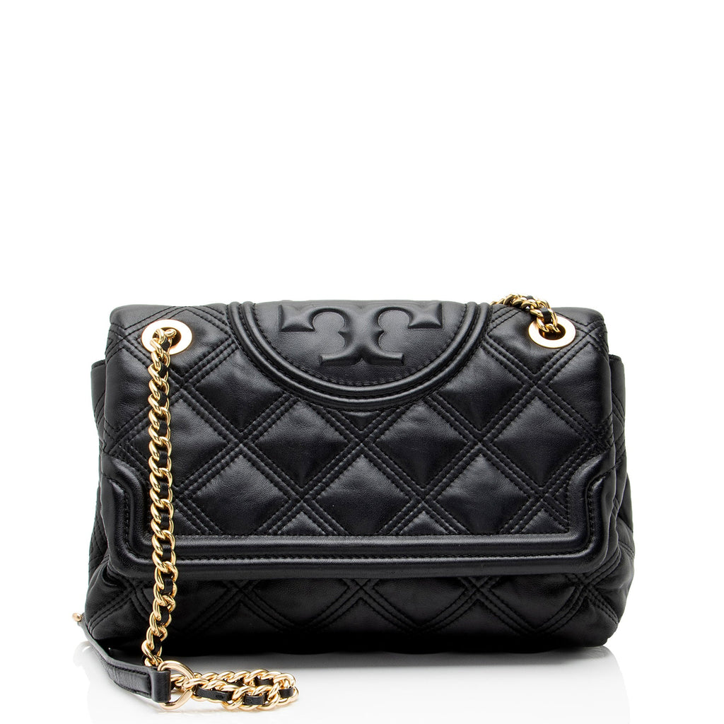 Tory Burch Quilted Leather Fleming Soft Shoulder Bag