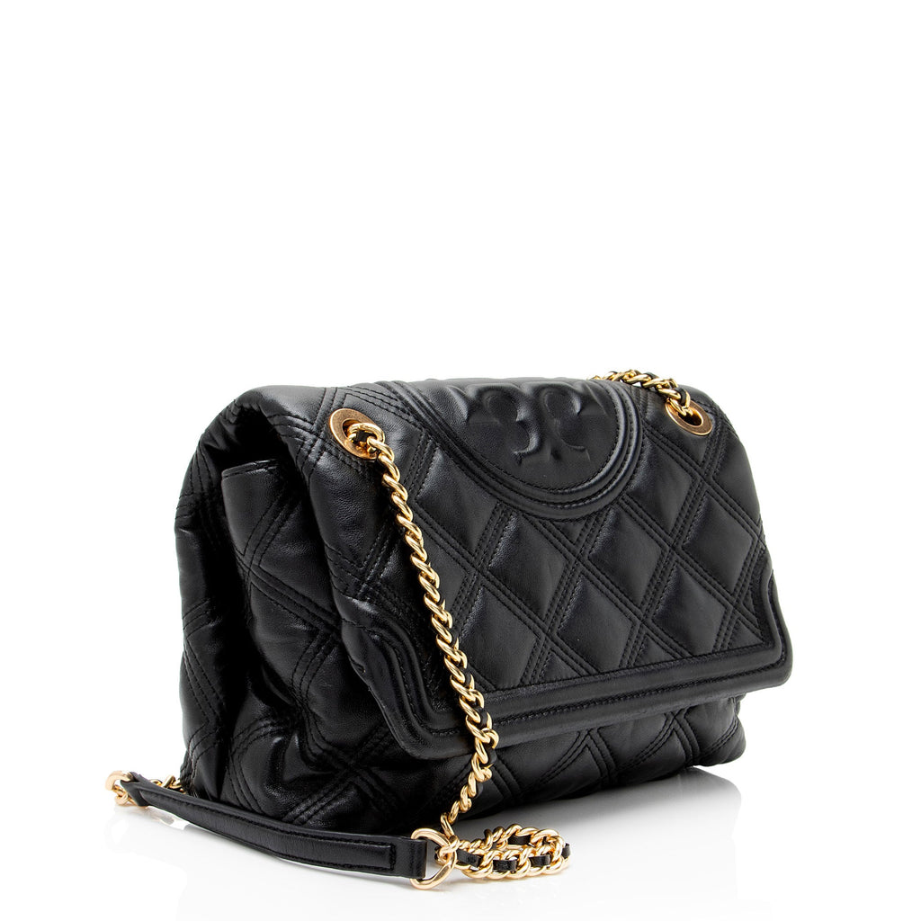 Tory Burch Quilted Leather Fleming Soft Shoulder Bag