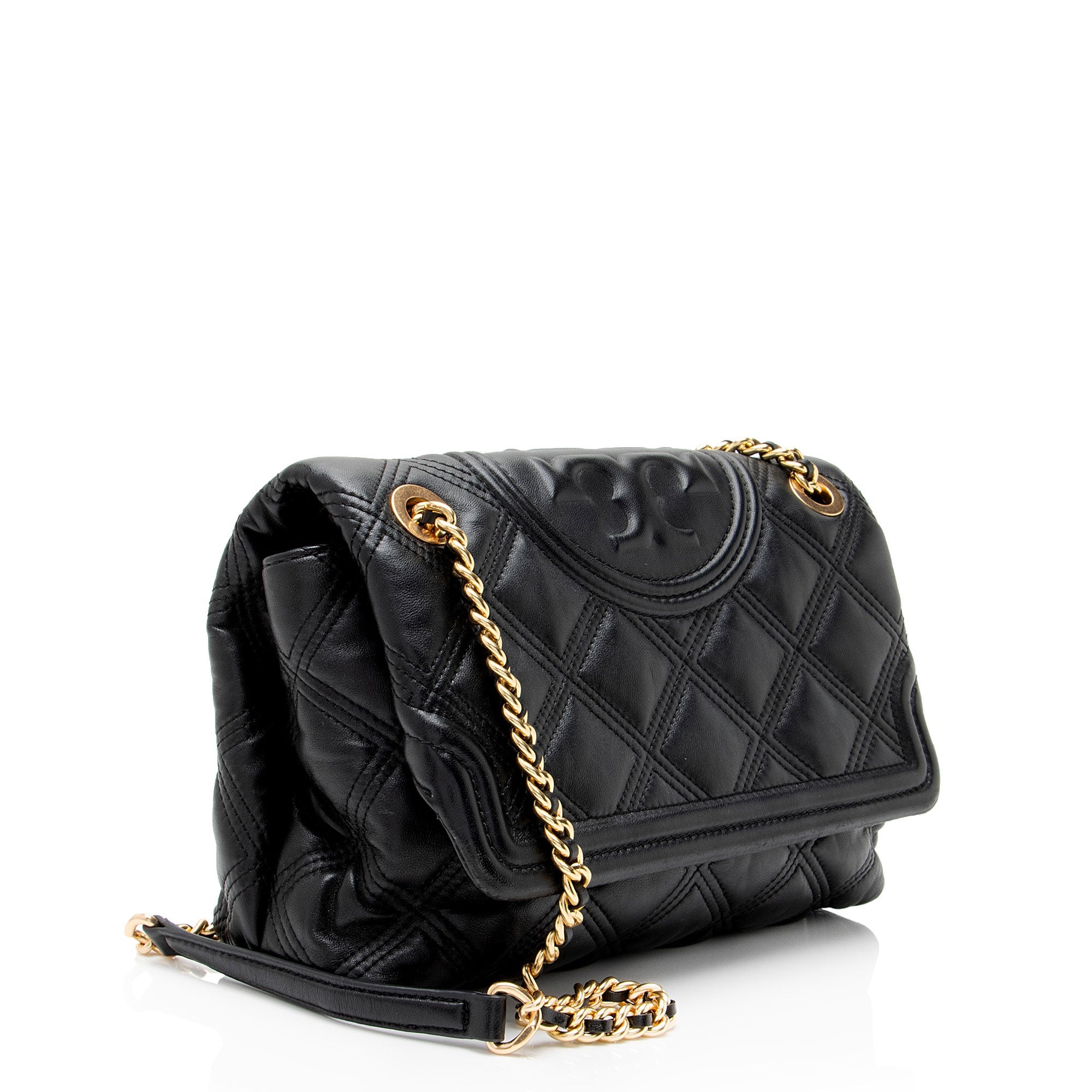 Tory Burch Quilted Leather Fleming Soft Shoulder Bag