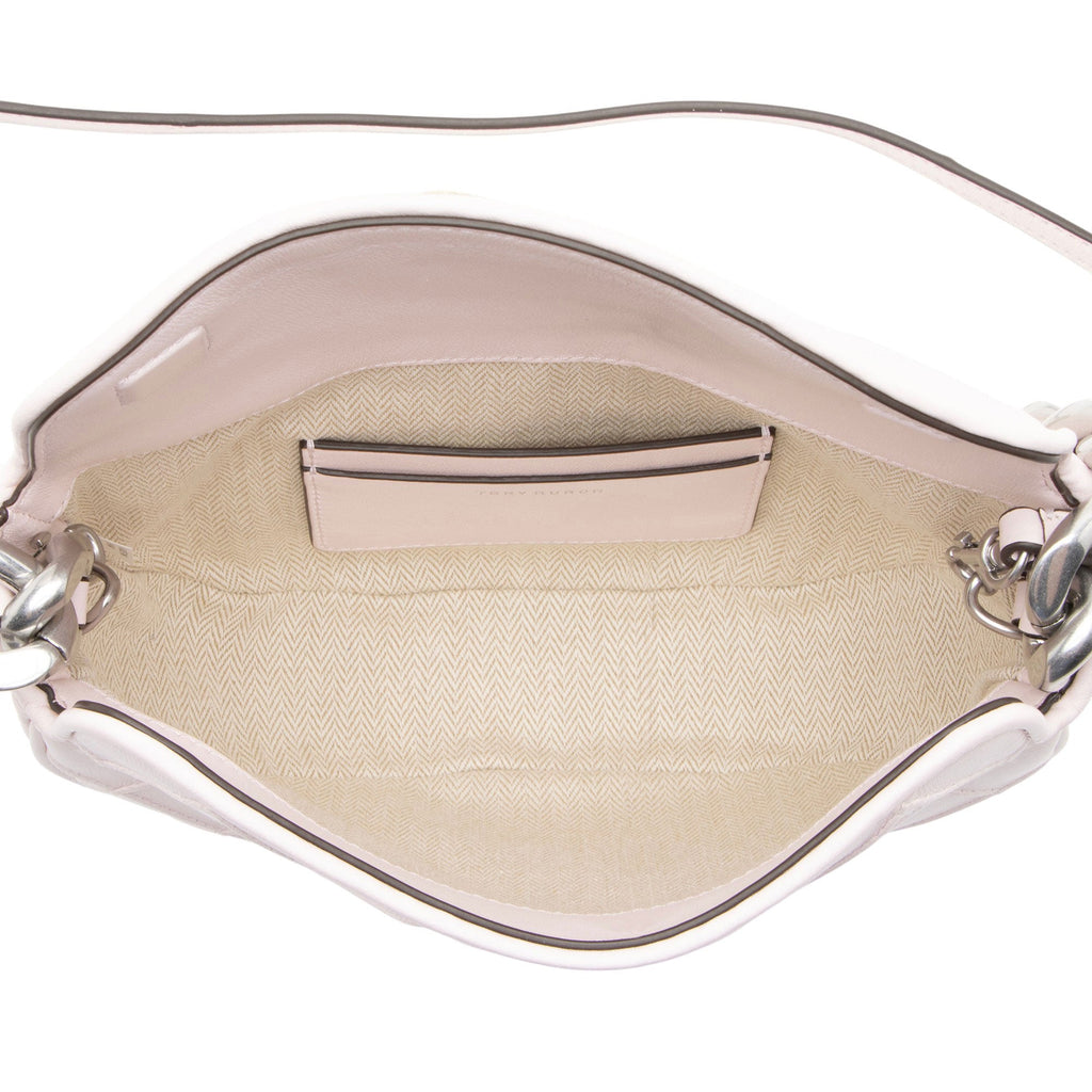 Tory Burch Quilted Leather Fleming Crescent Mini Shoulder Bag