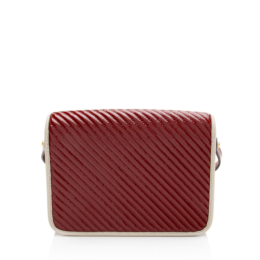 Tory Burch Quilted Patent Leather Robinson Shoulder Bag