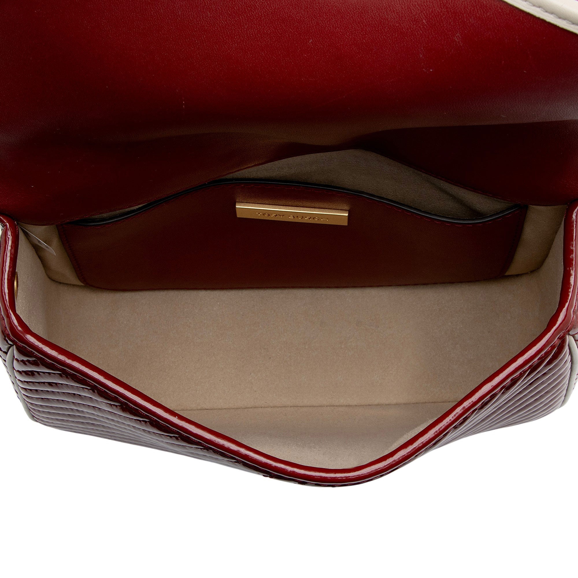 Tory Burch Quilted Patent Leather Robinson Shoulder Bag