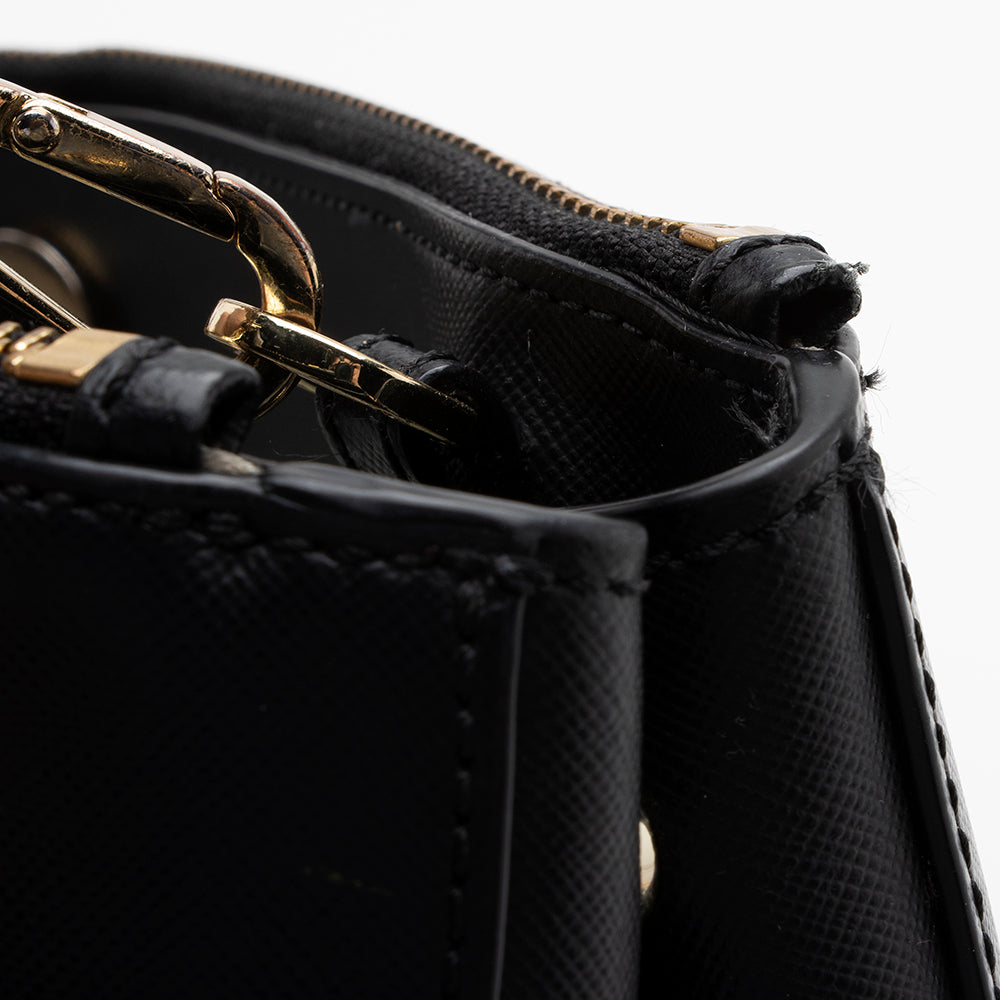 Tory Burch Saffiano Leather Robinson Double Zip Tote (SHF-13328)