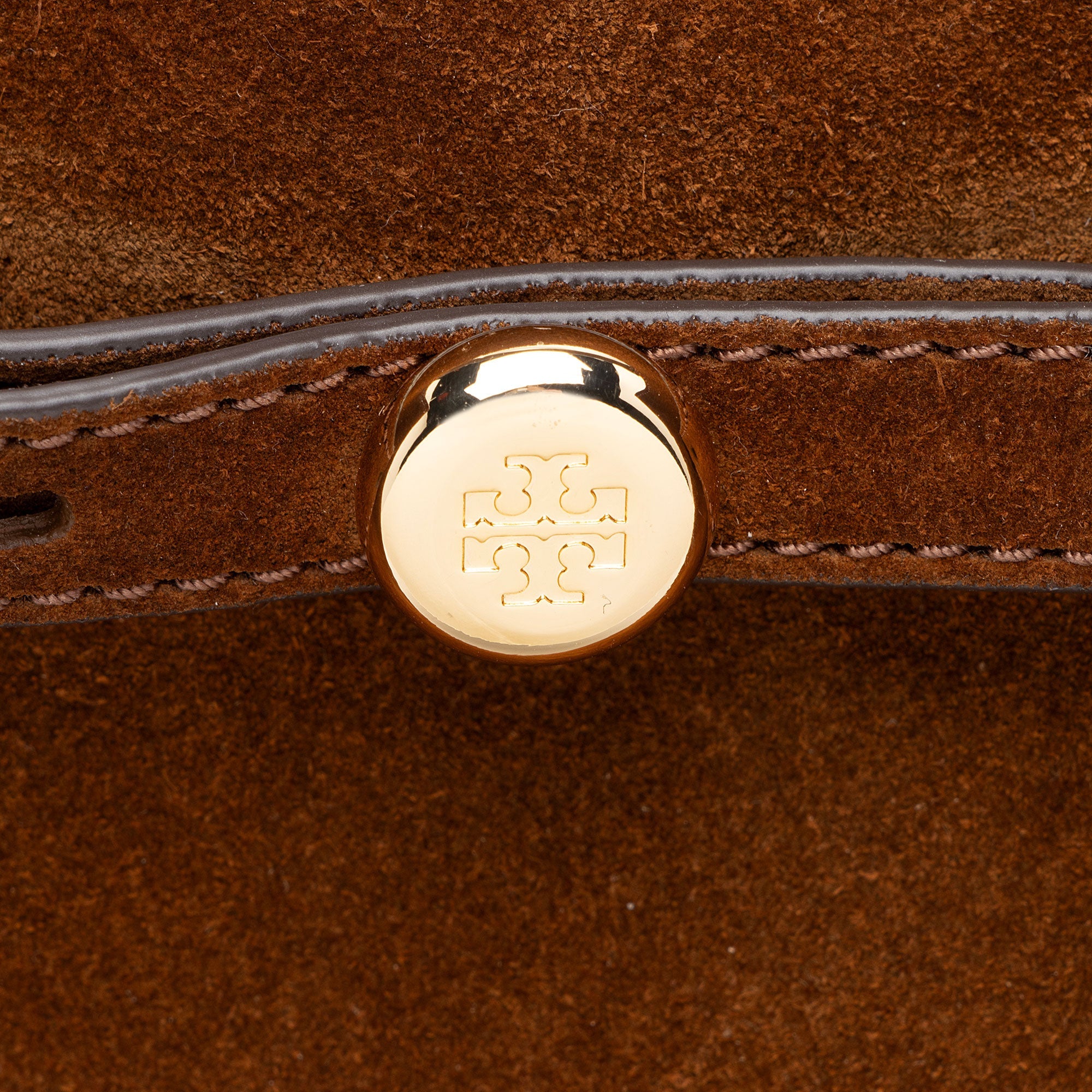 Tory Burch Suede Romy Bucket Bag