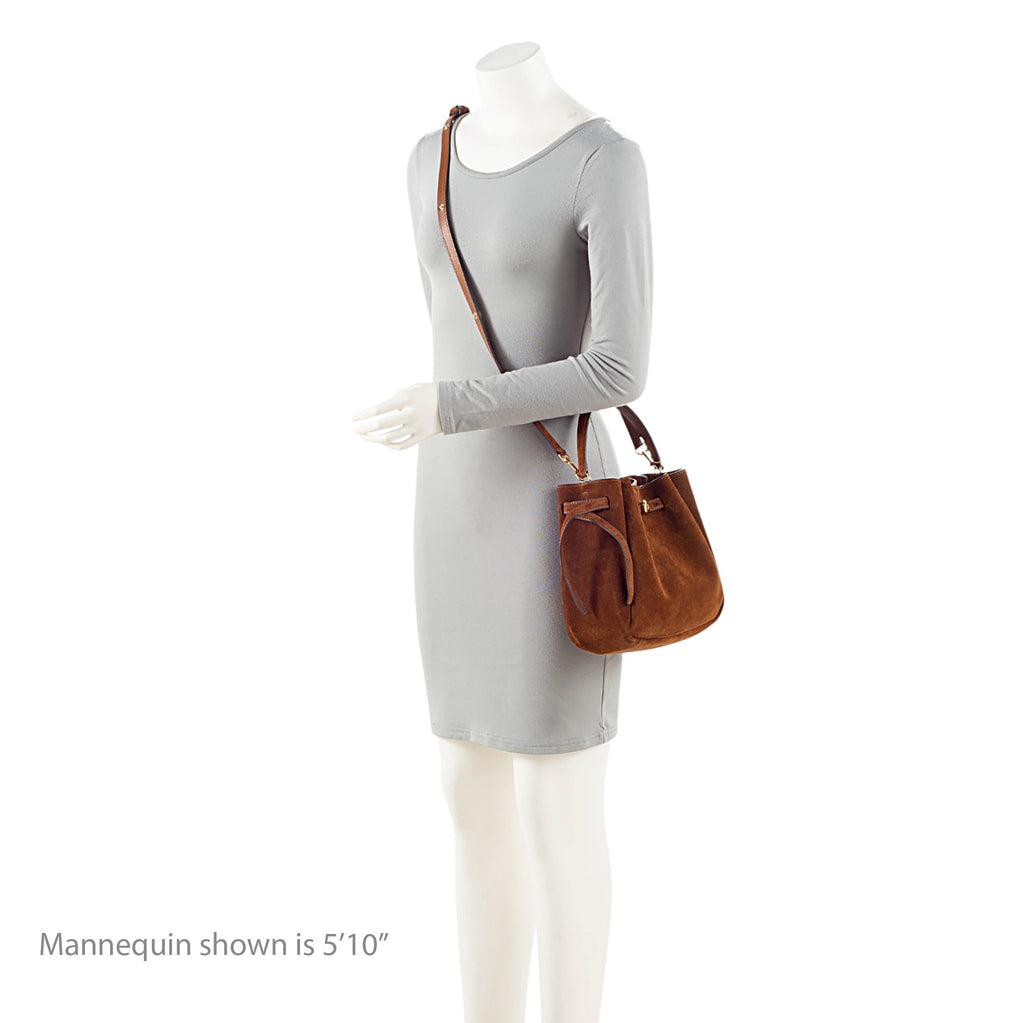 Tory Burch Suede Romy Bucket Bag