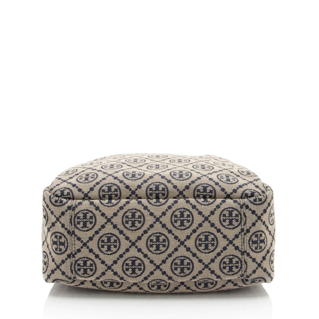 Tory Burch T Monogram Canvas Romy Bucket Bag