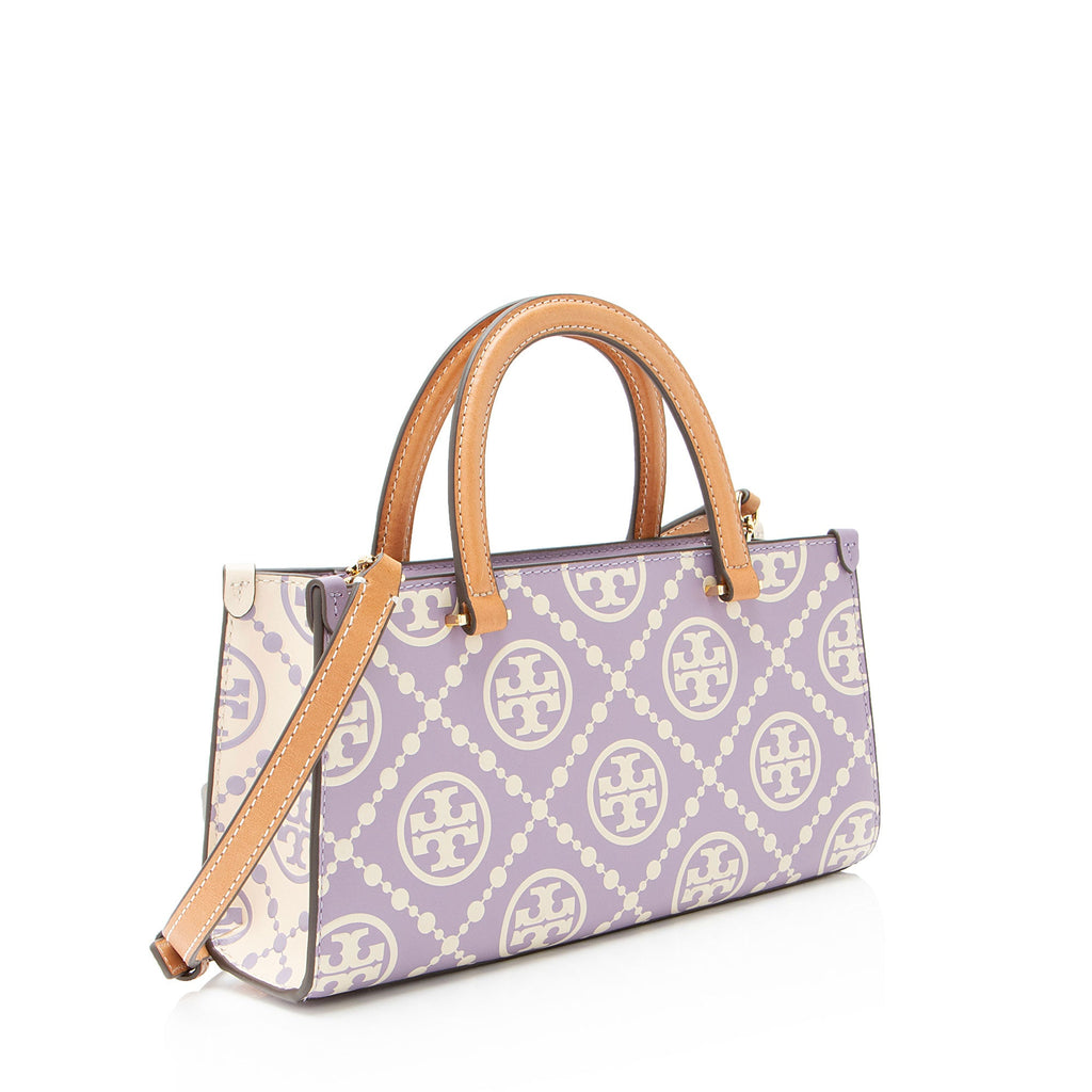 Tory Burch T Monogram Embossed Leather E/W Tote
