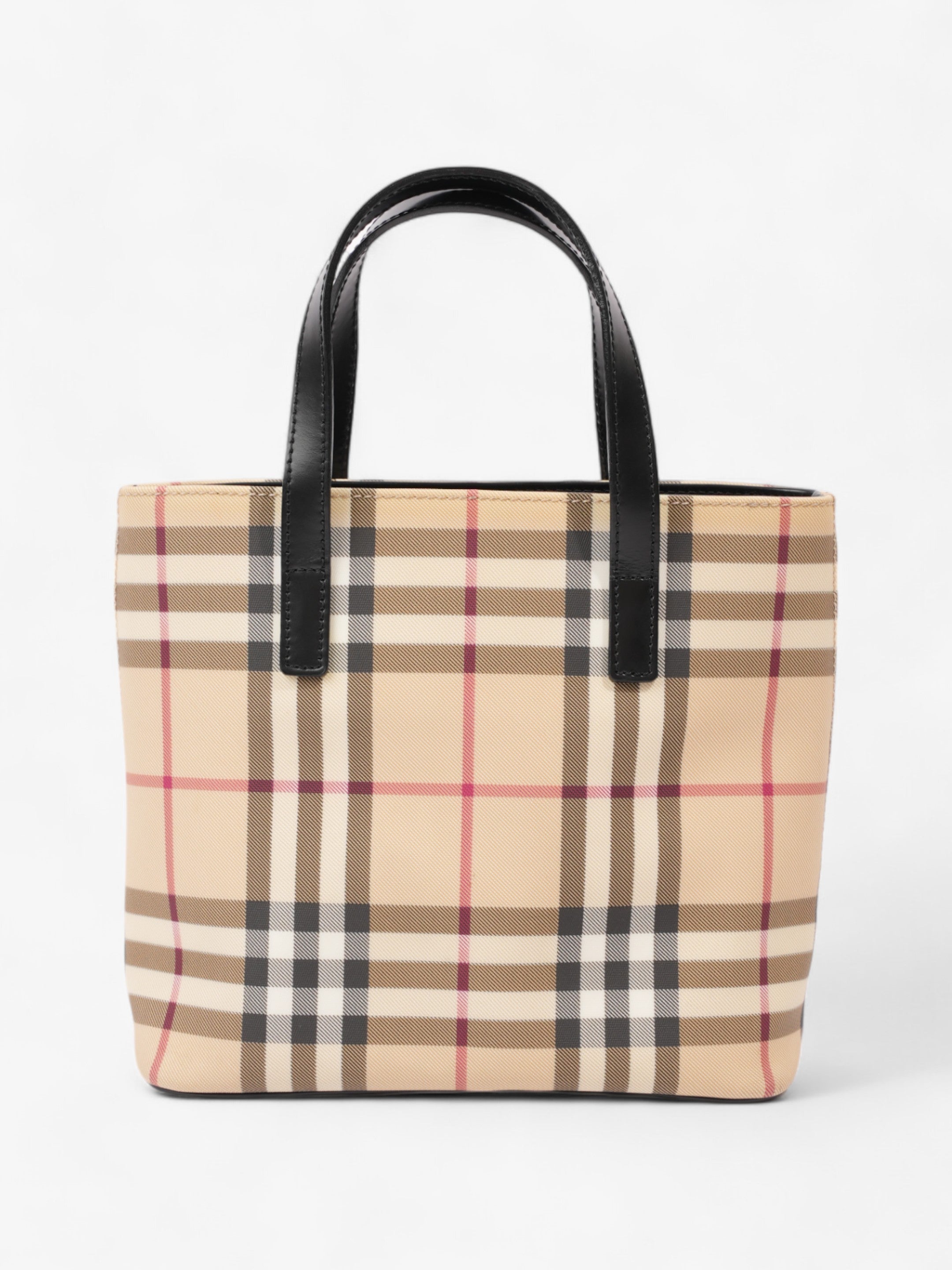 Burberry London Tote Nova Check Canvas