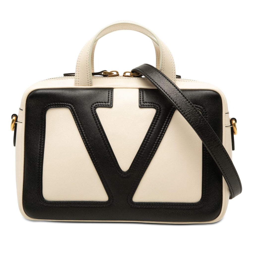 Valentino Bicolor Nappa Vlogo Viva Superstar Handbag