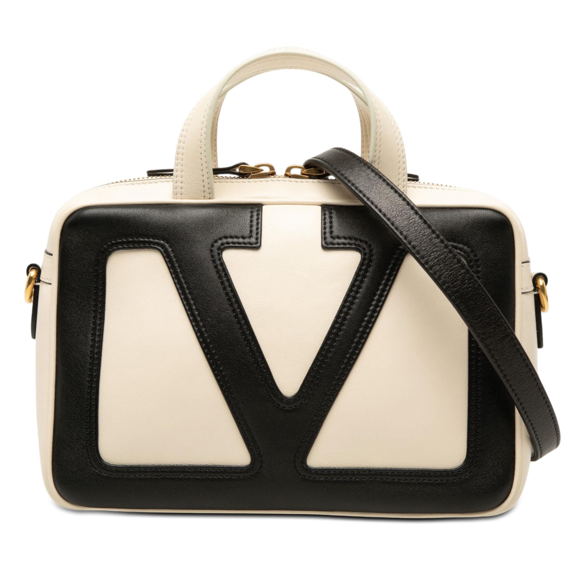 Valentino Bicolor Nappa Vlogo Viva Superstar Handbag