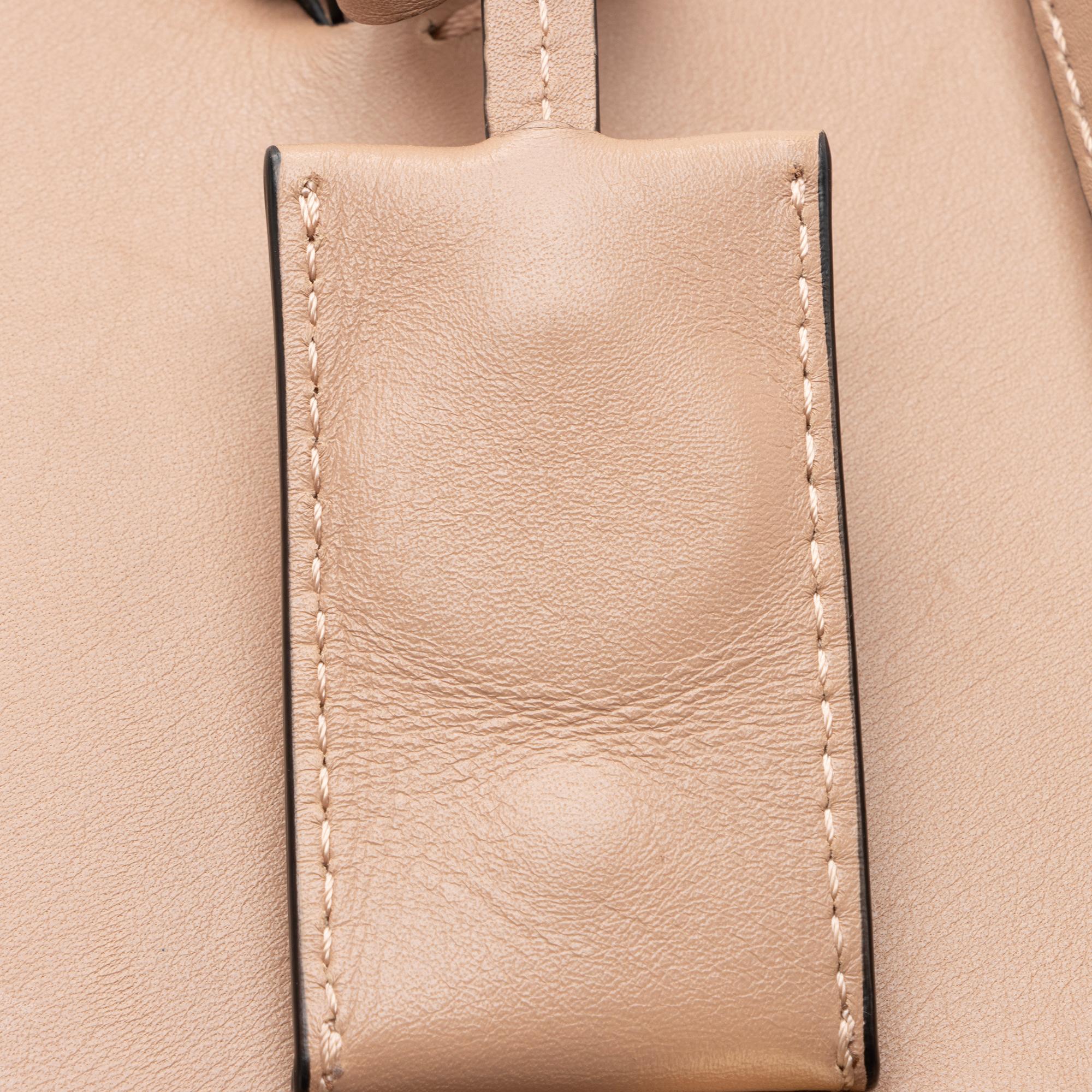 Valentino Calfskin Demilune Rockstud Small Double Handle Satchel (SHF-23417)