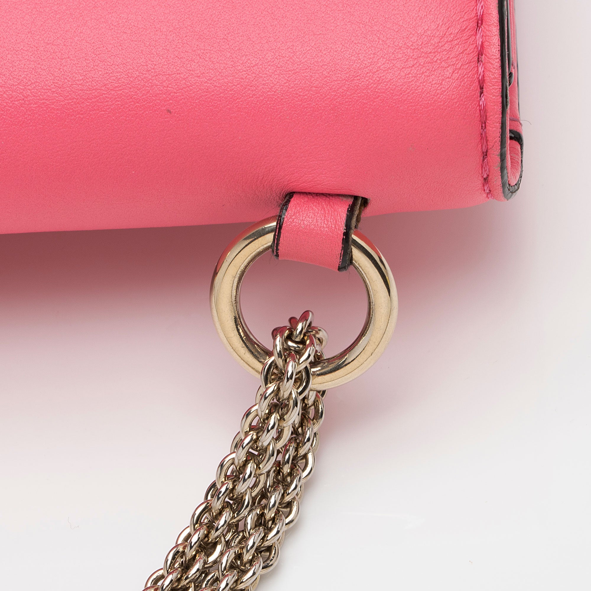 Valentino Calfskin Glam Lock Medium Shoulder Bag
