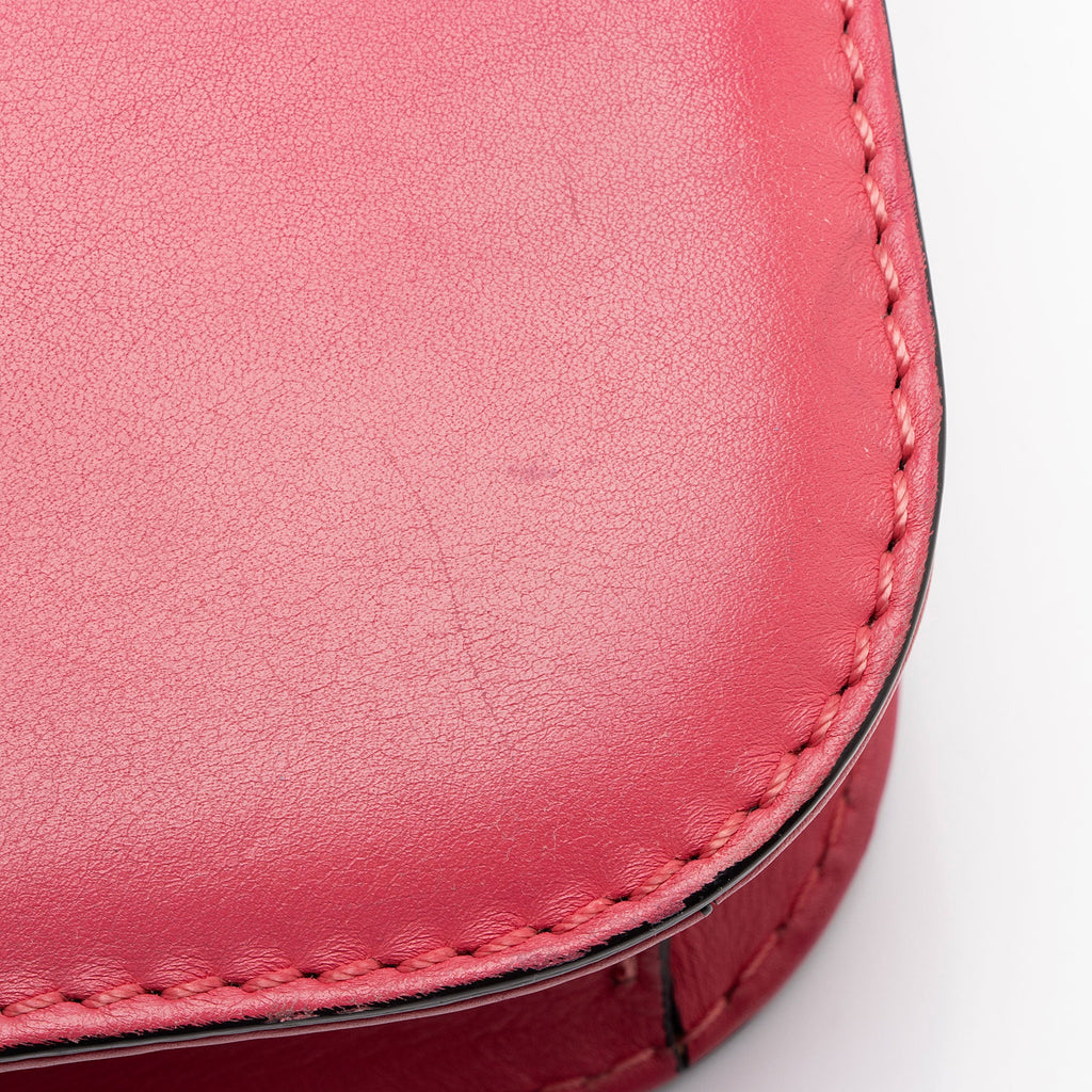 Valentino Calfskin Glam Lock Small Shoulder Bag