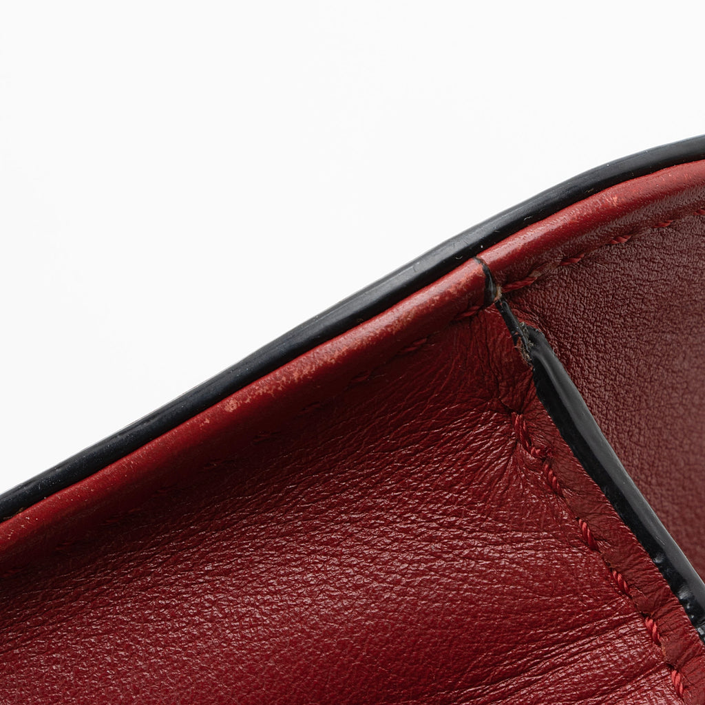 Valentino Calfskin Glam Lock Small Shoulder Bag (SHF-22684)
