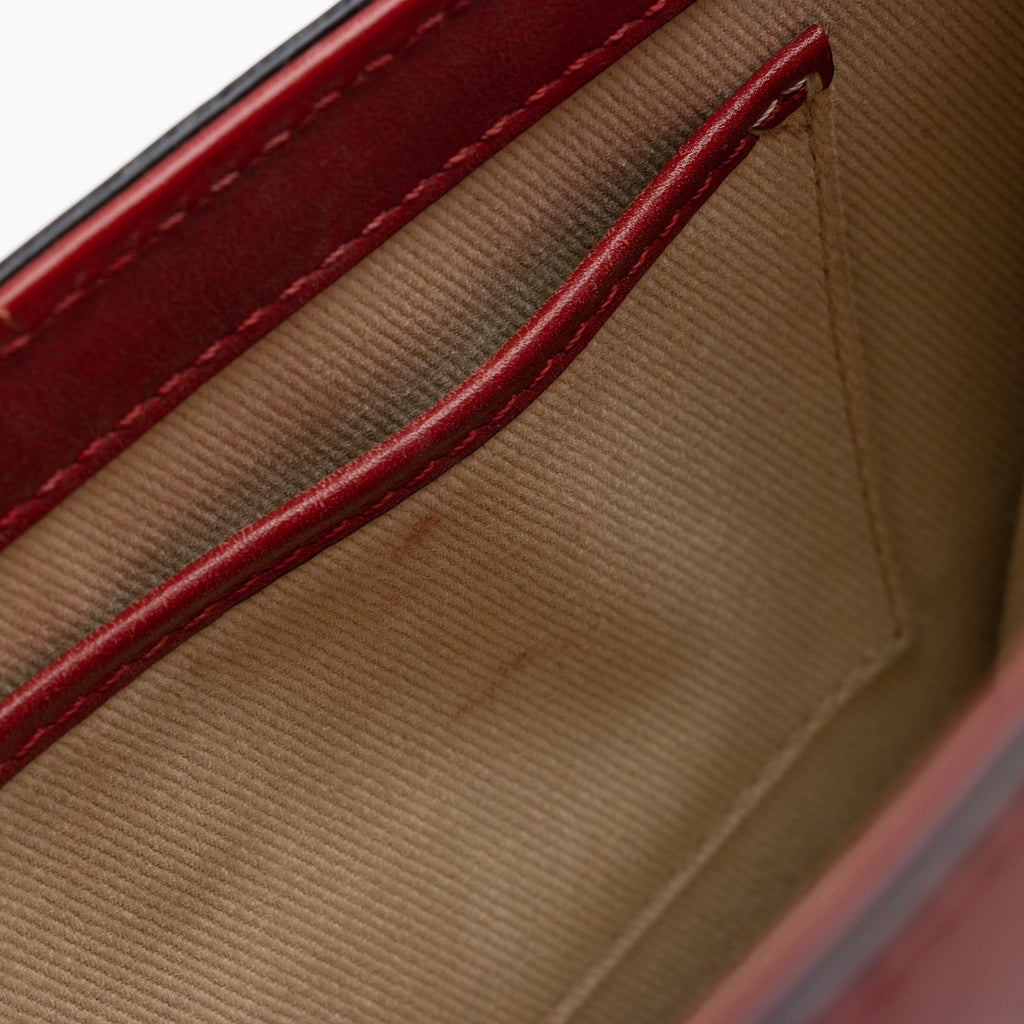Valentino Calfskin Glam Lock Small Shoulder Bag (SHF-22684)
