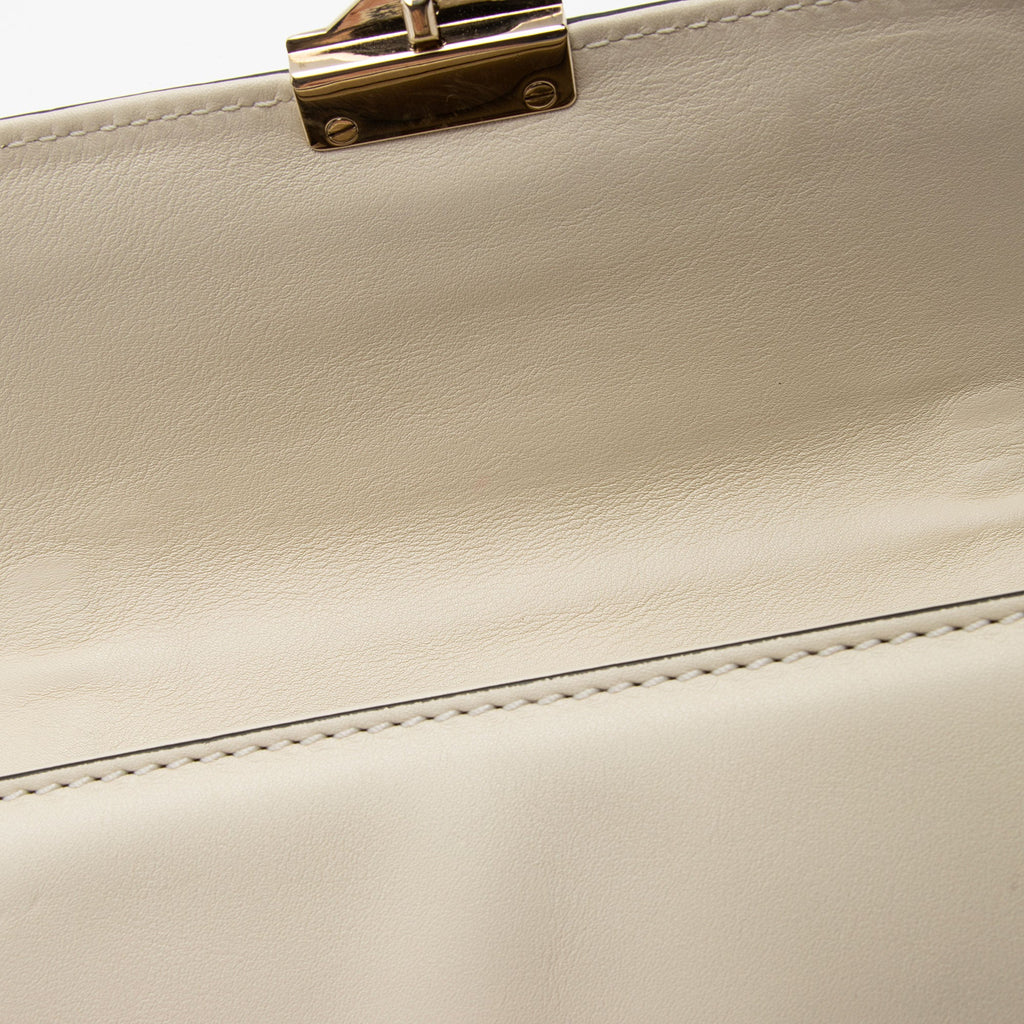 Valentino Calfskin Glam Lock Small Shoulder Bag (SHF-EgjKxt)