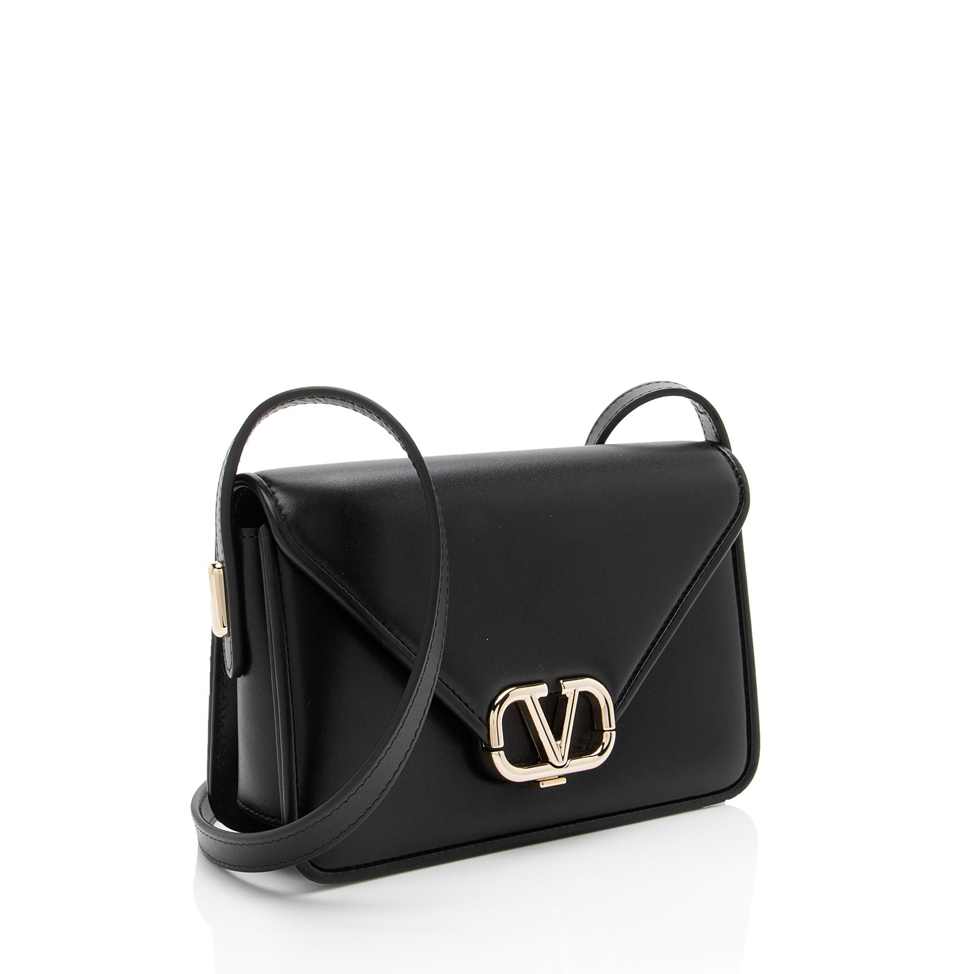 Valentino Calfskin Letter Small Shoulder Bag